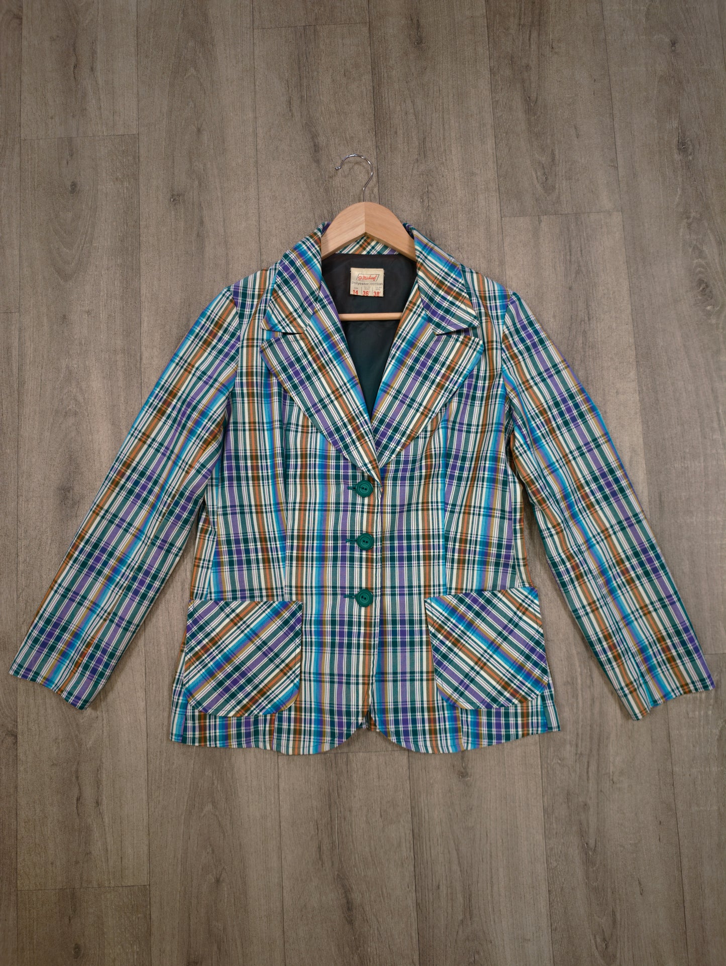 1970s St Michael check jacket - S/M
