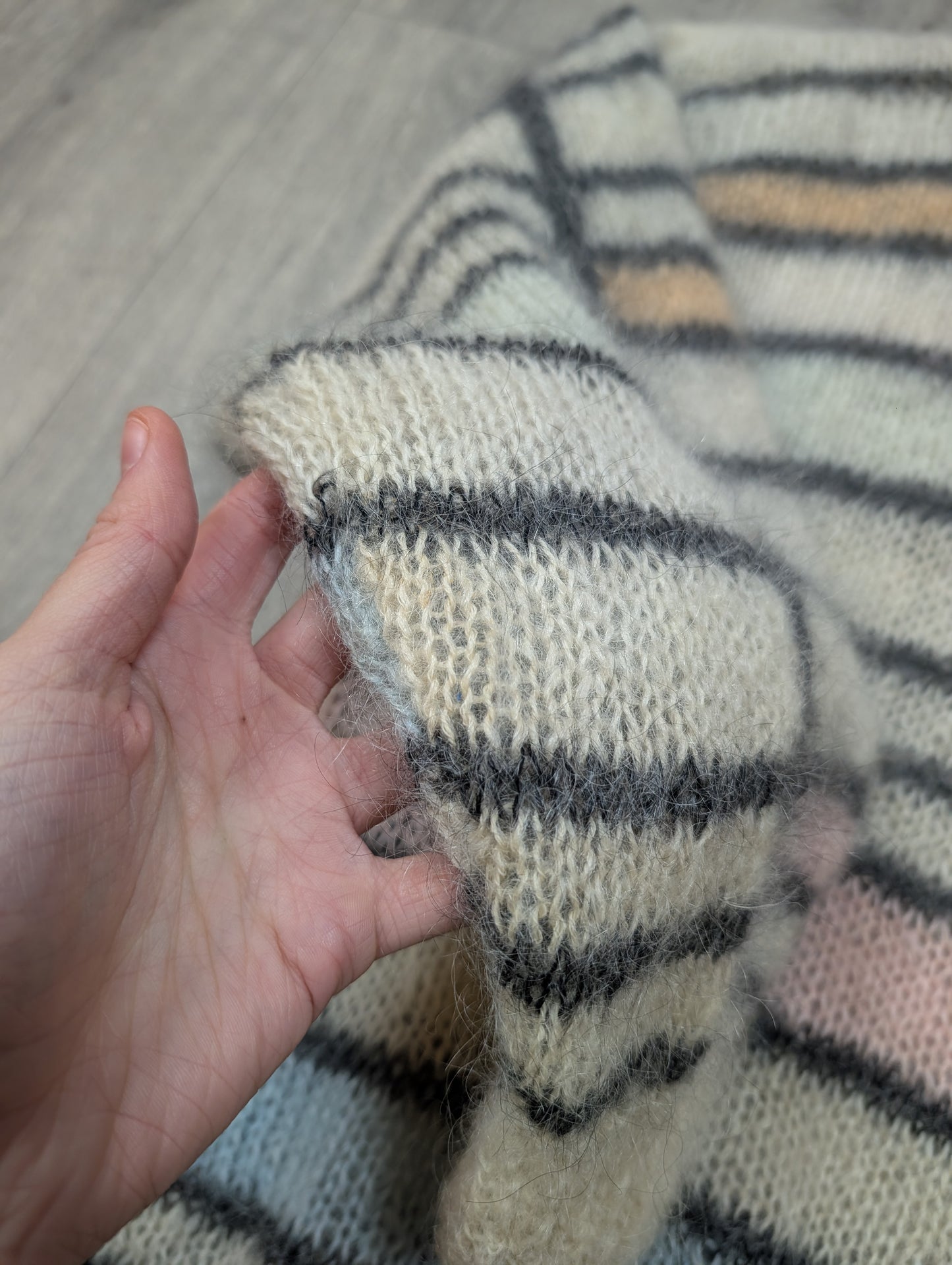 1980s Manhattan mohair/wool blend jumper - S/M