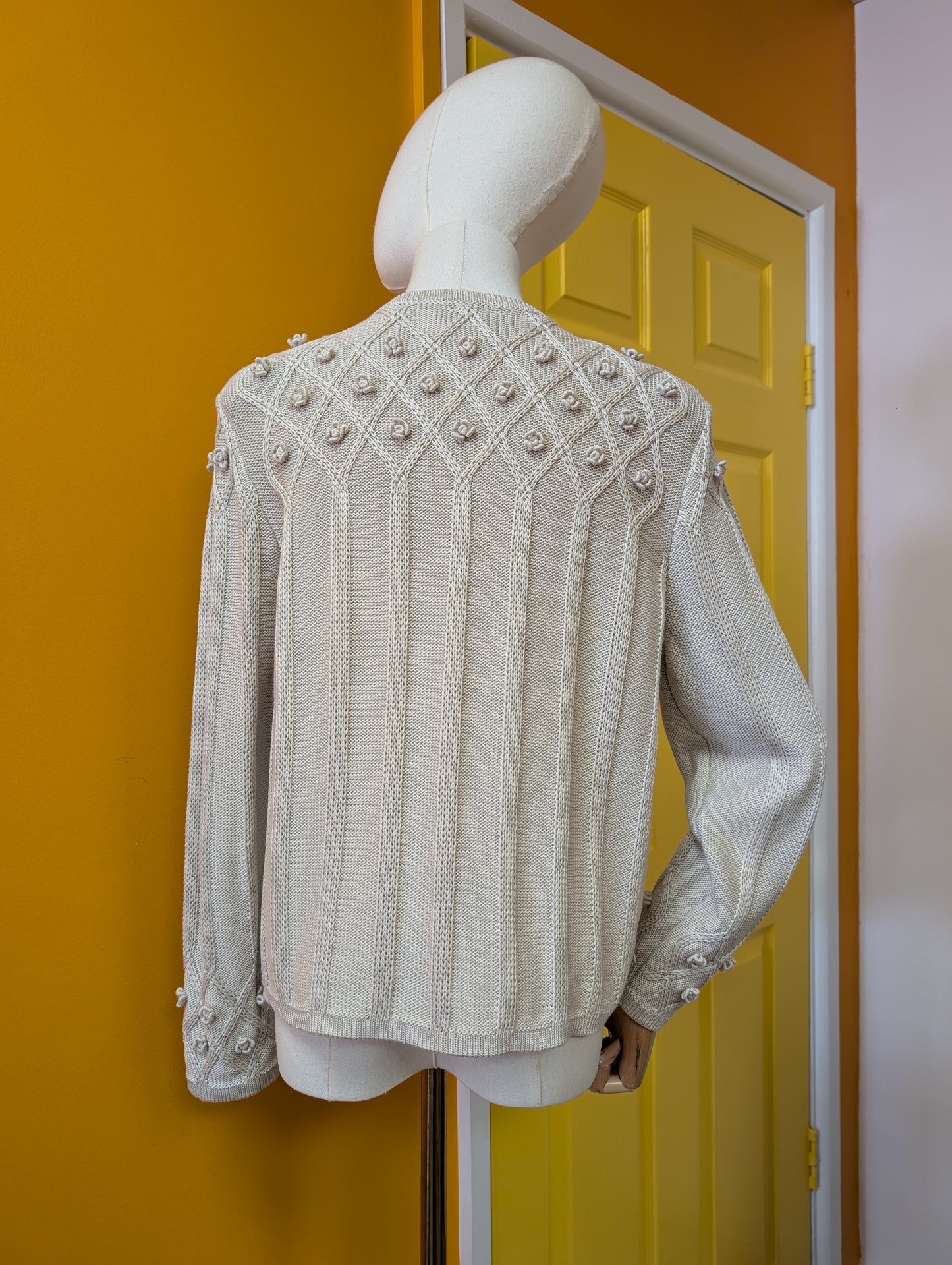 1990s Deirdre McGuire pima cotton cardigan