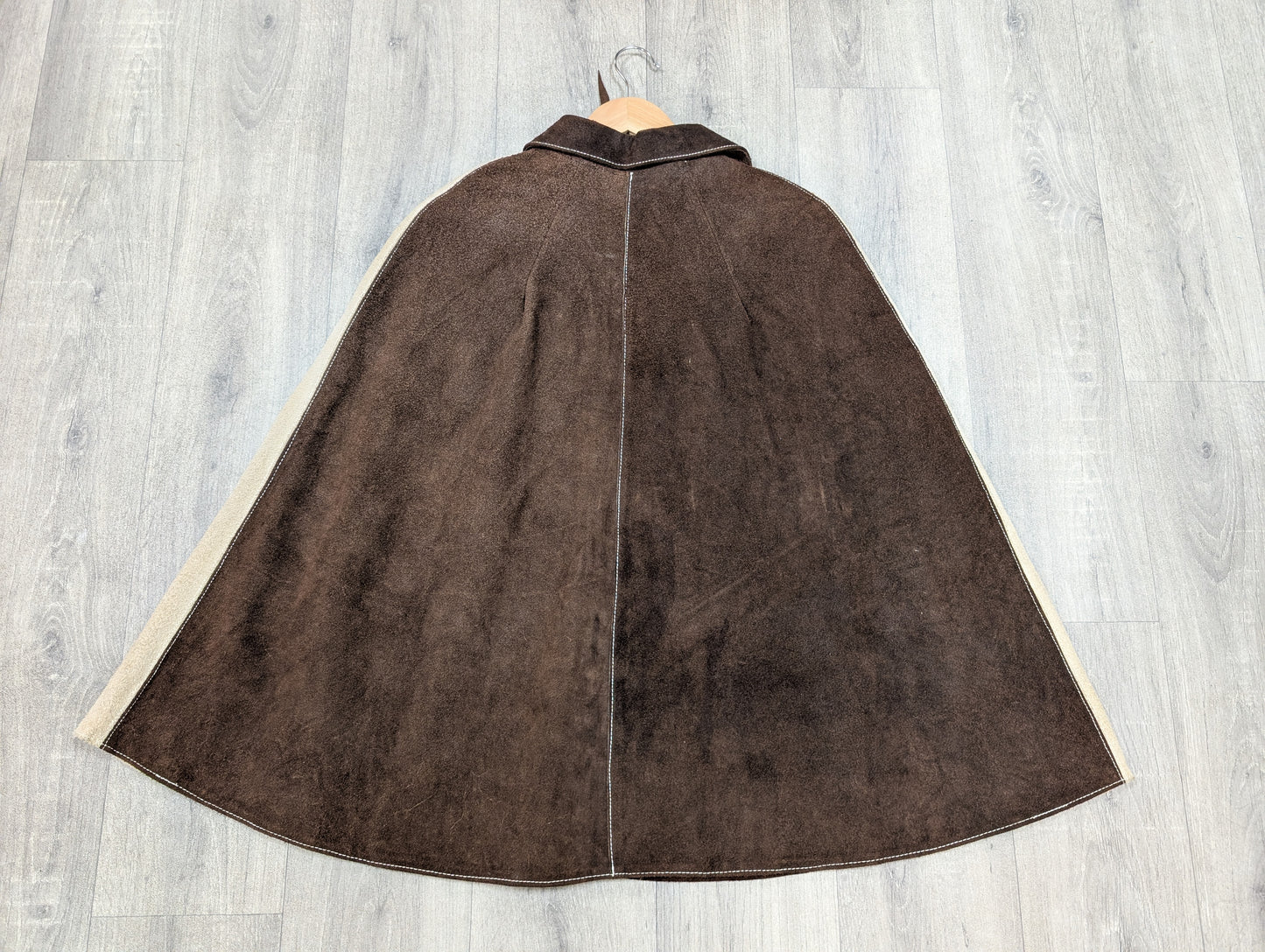 60s/70s Mexican suede cape