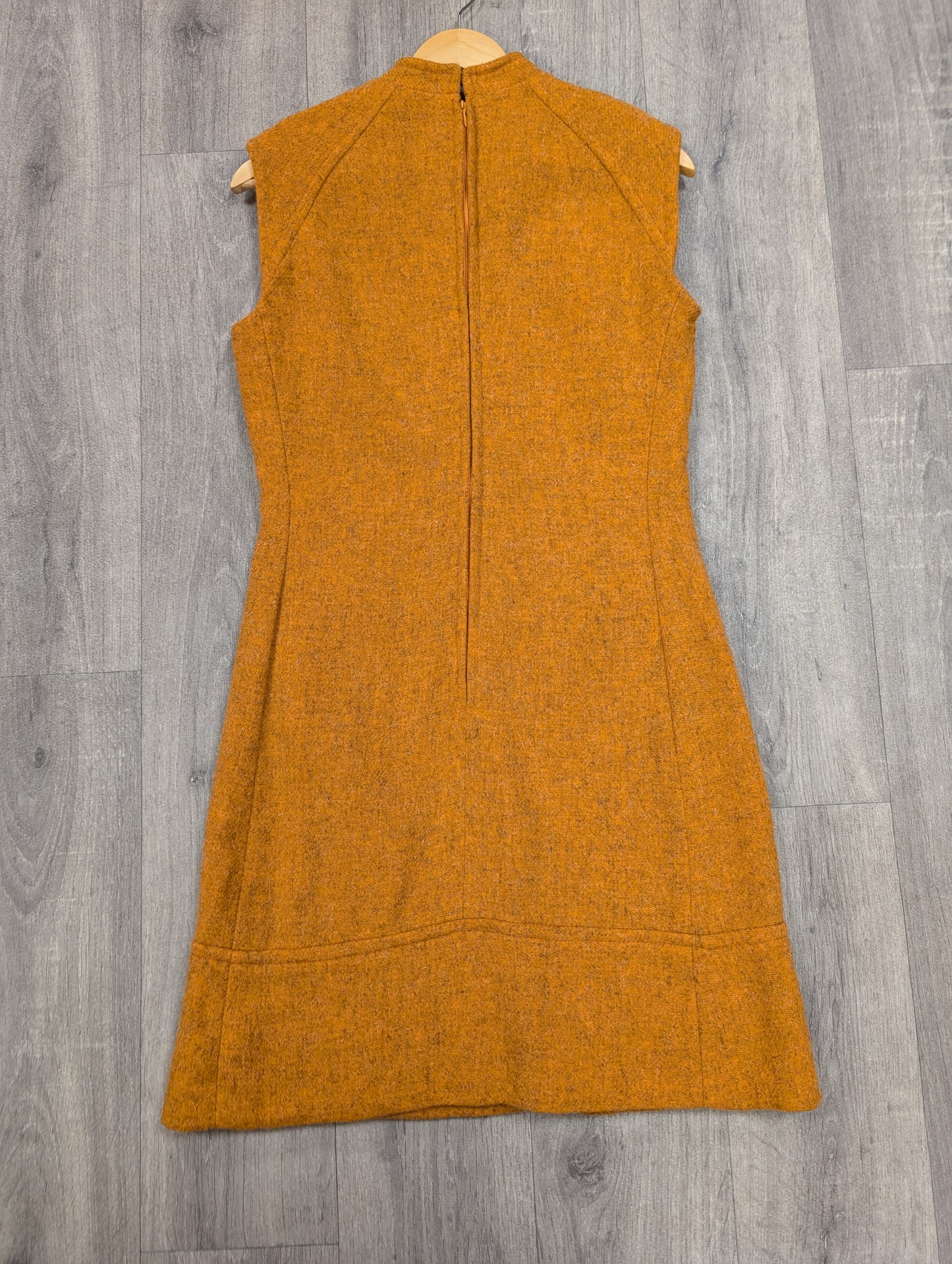 1960s Carvale orange wool dress - S/10