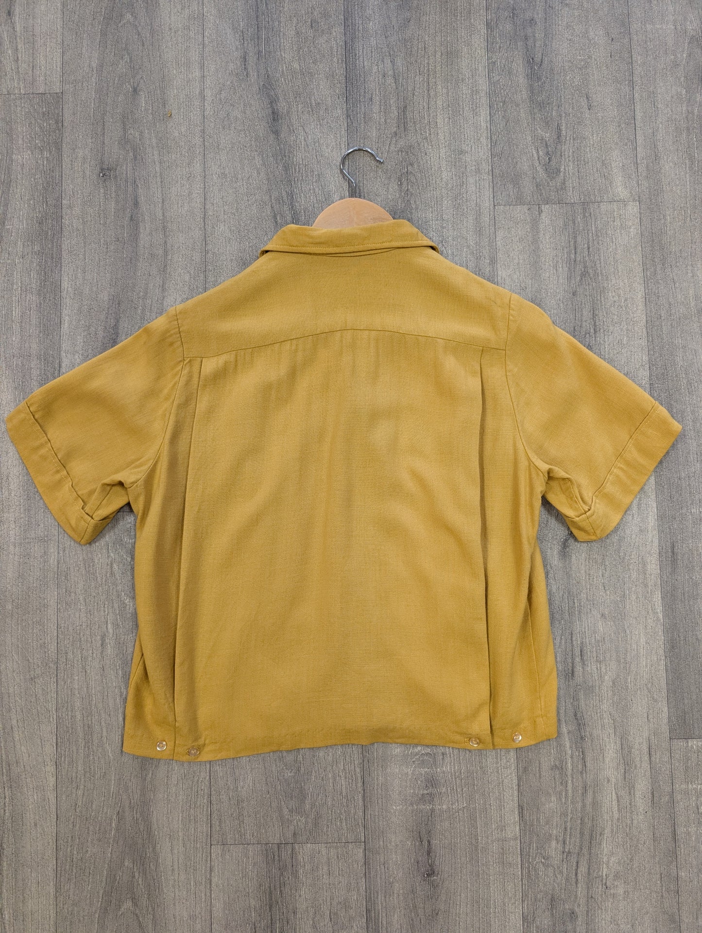 1950s Nat Nast rayon tiki bowling shirt