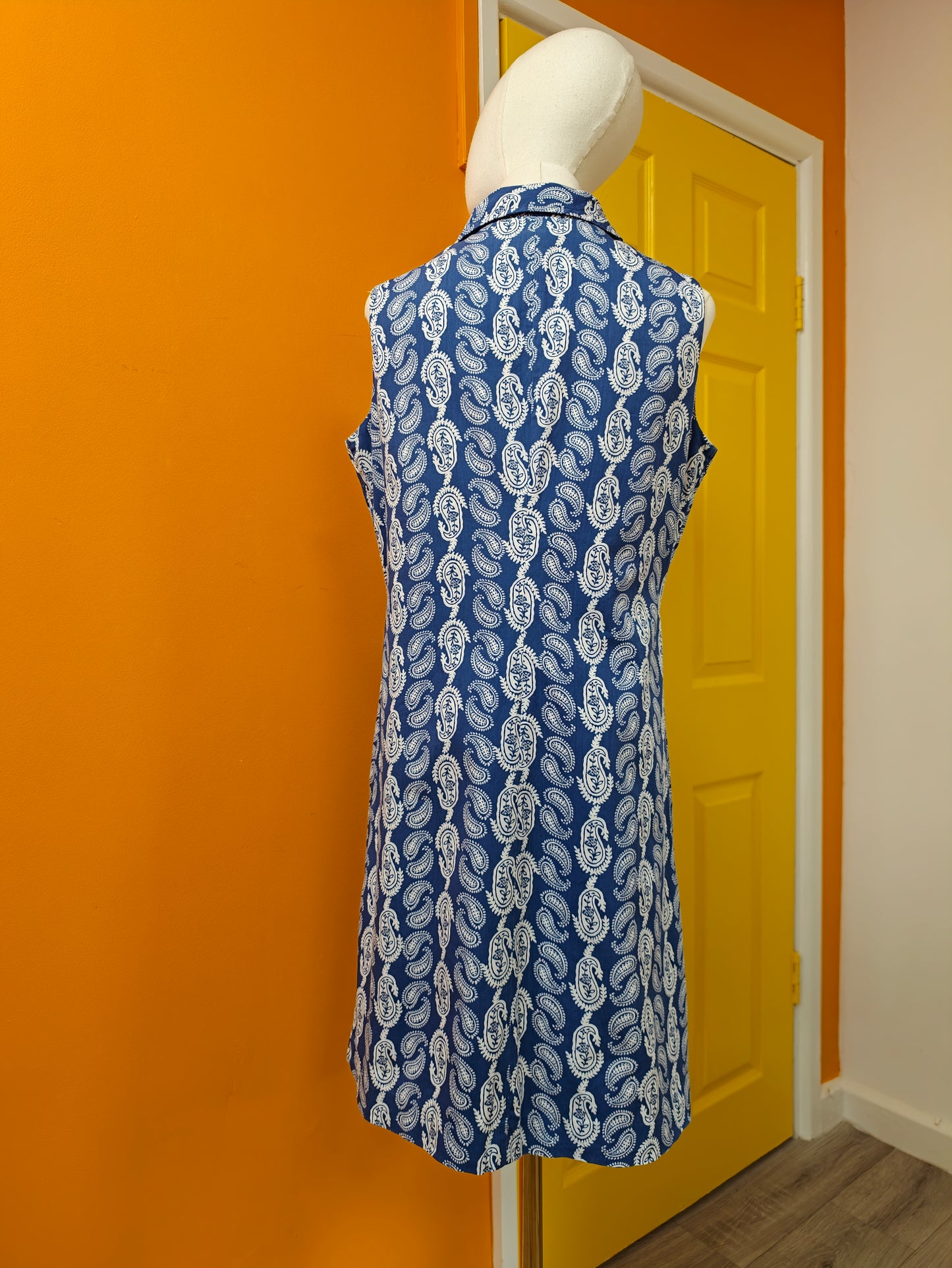 1960s St Michael paisley cotton dress - M/12/14