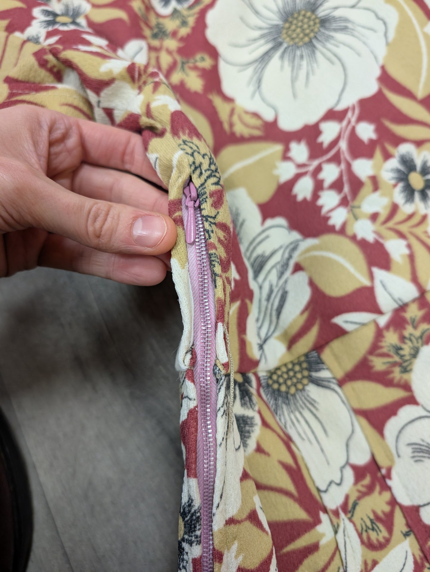 60s/70s floral dress - M/12