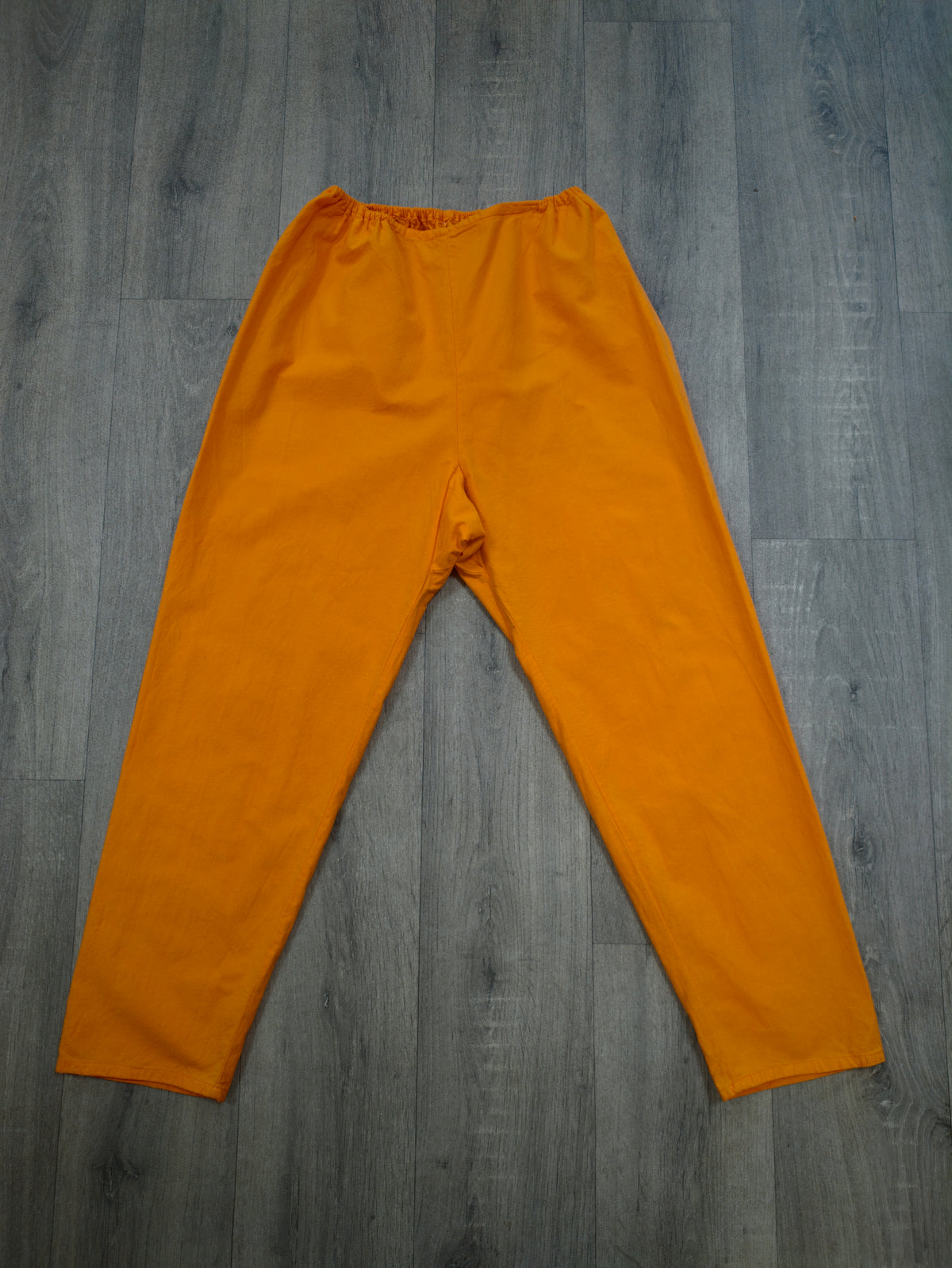 1960s psychedelic orange brushed cotton pyjamas - S