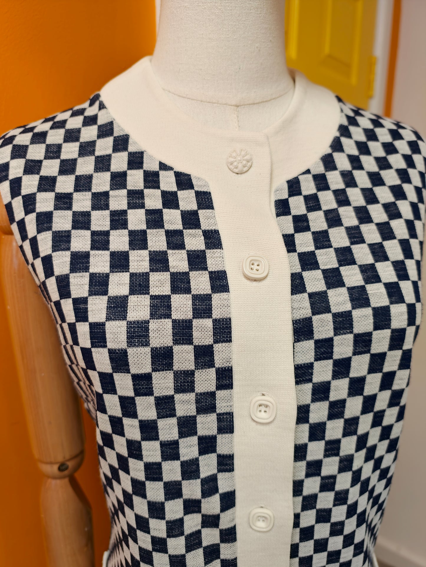 1960s Lavinia mod check dress - M/14