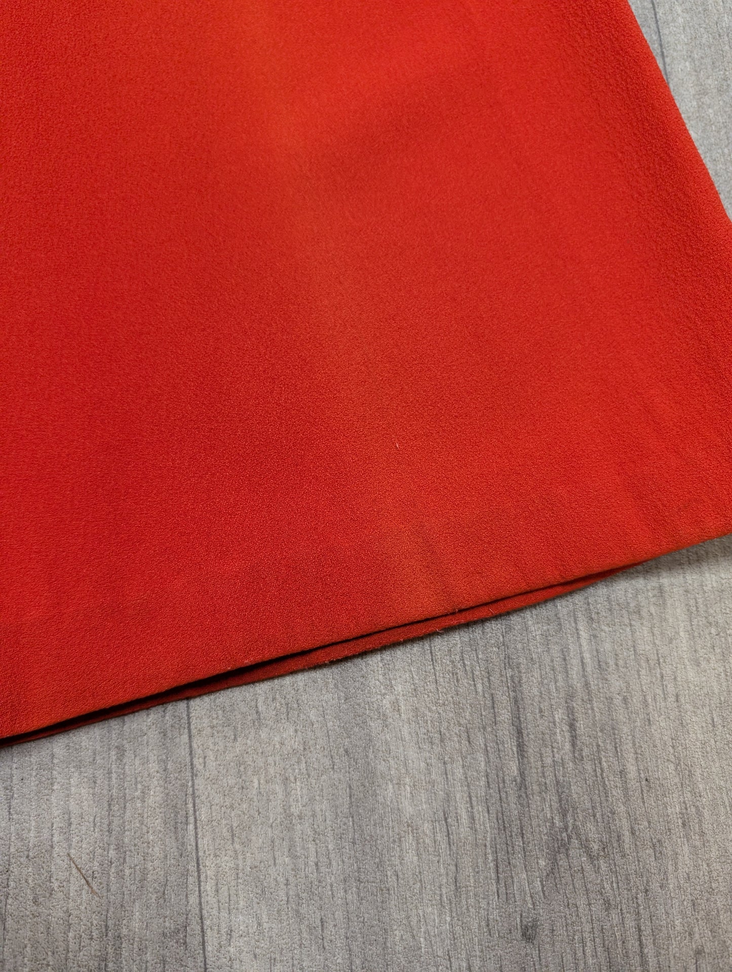 60s/70s Louis London red crepe flares - 23"/24" waist