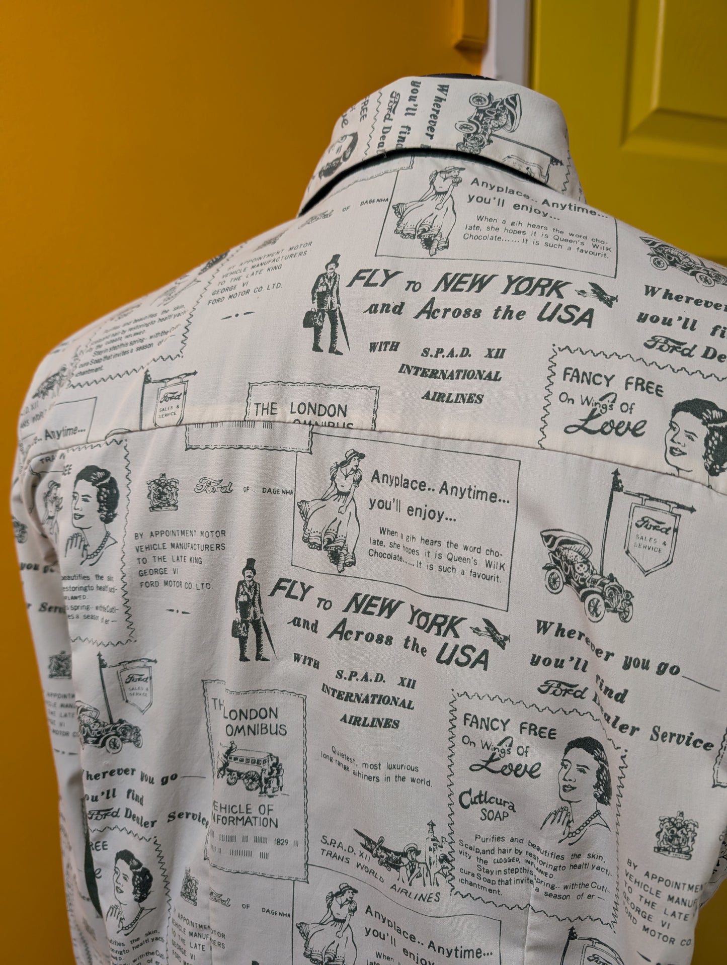 1970s Bond Street novelty newspaper advertising  print jacket