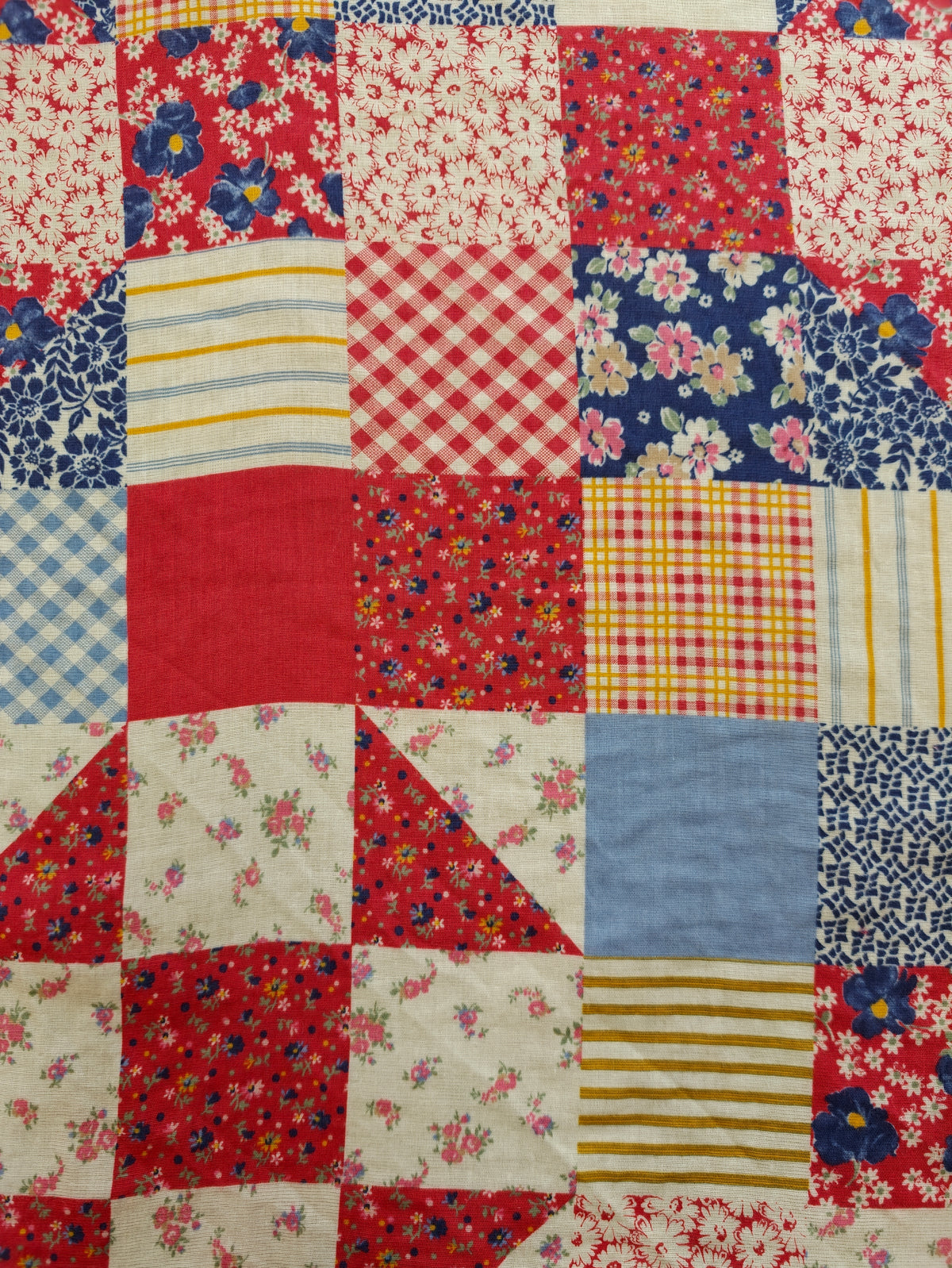 Polo Ralph Lauren patchwork print cotton scarf