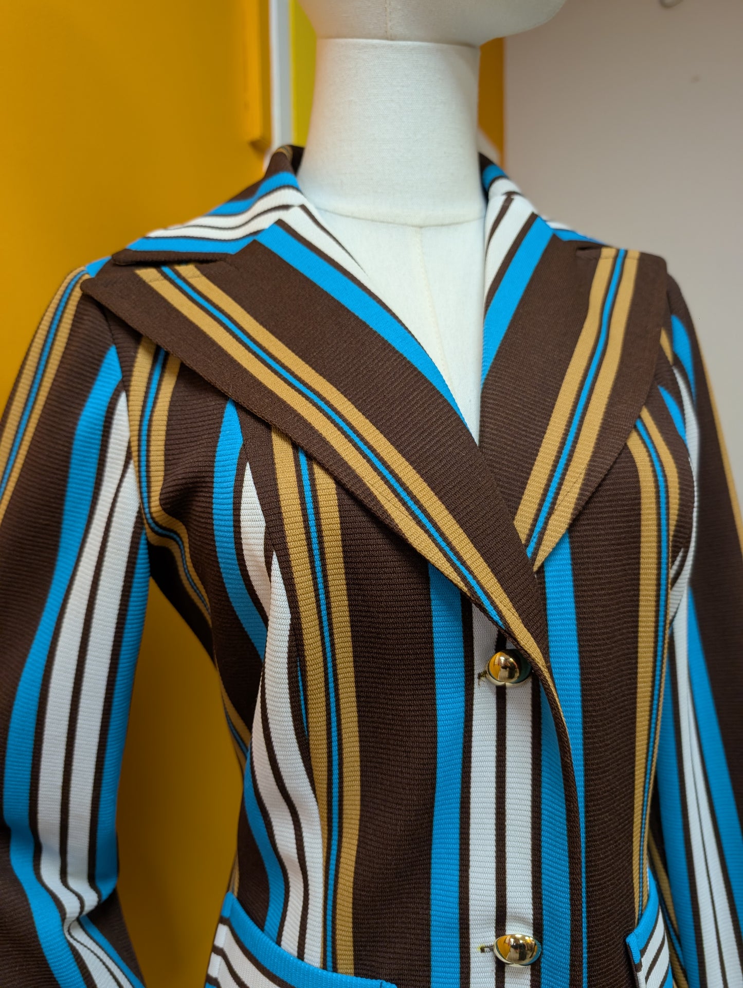 60s/70s Peter Shires striped jacket - S/10