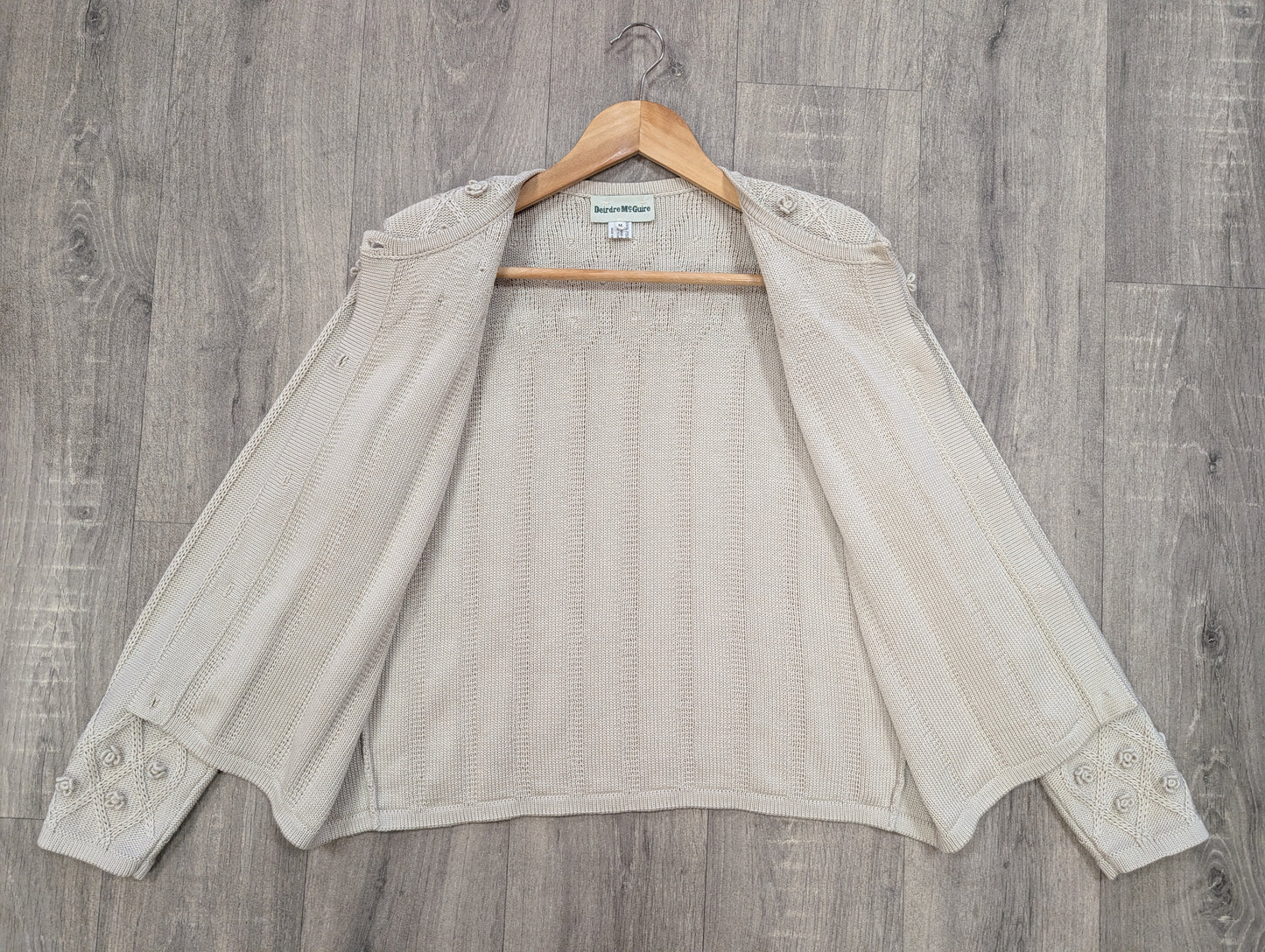 1990s Deirdre McGuire pima cotton cardigan
