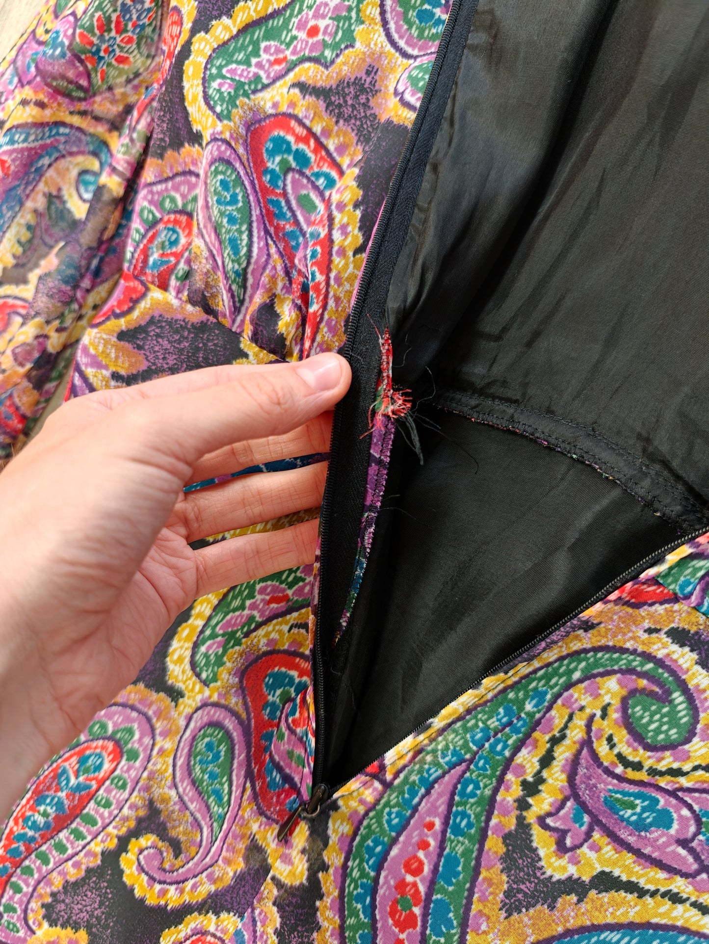 1970s Jobi paisley print maxi dress - 10/12