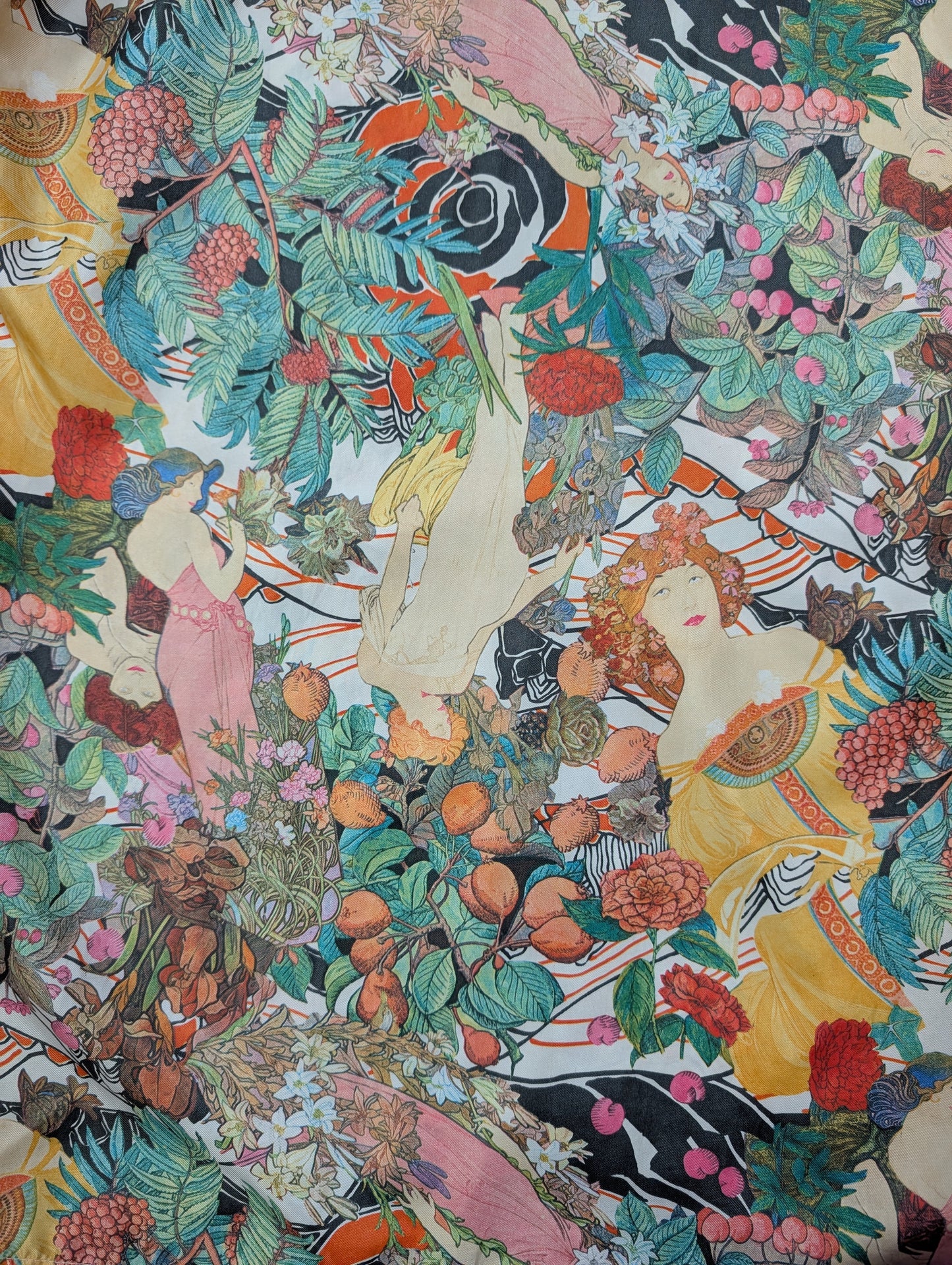 1970s Jason Earl novelty Alphonse Mucha print shirt