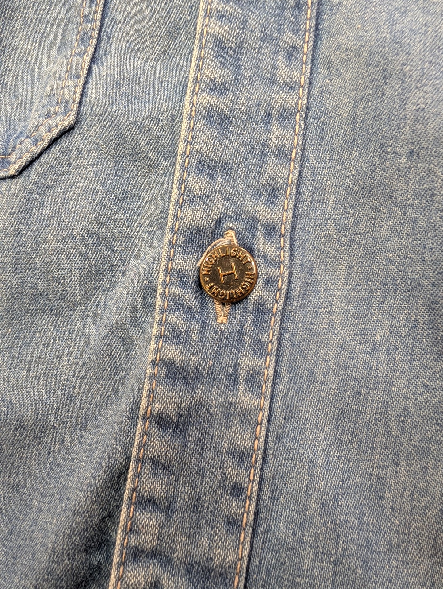 1970s Highlight Jeans denim shirt - M