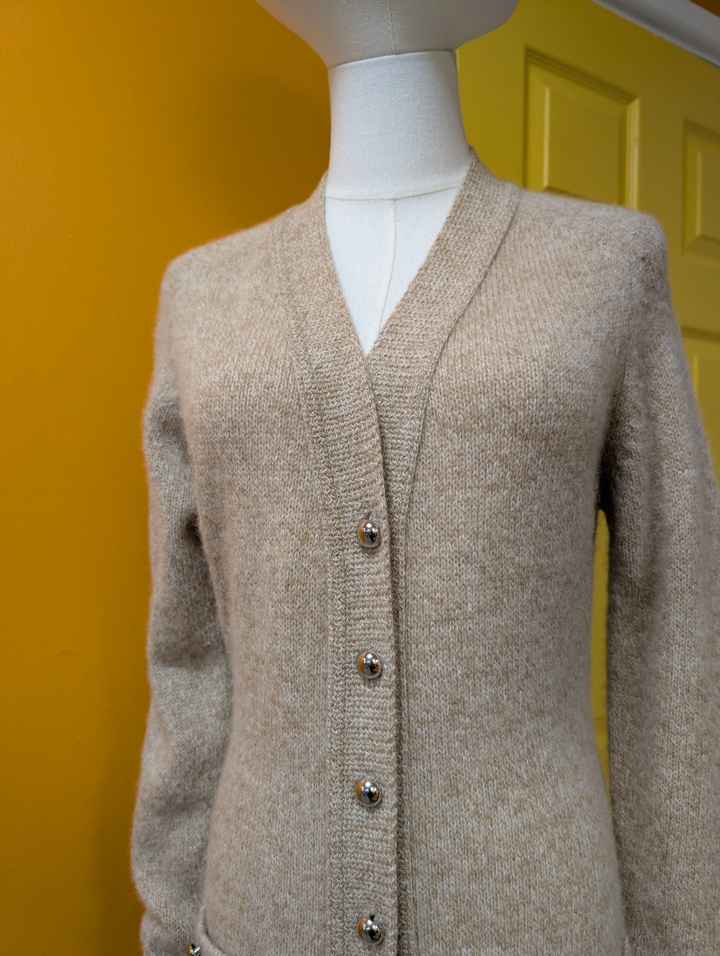 60s/70s St Michael shetland wool cardigan - XS/S