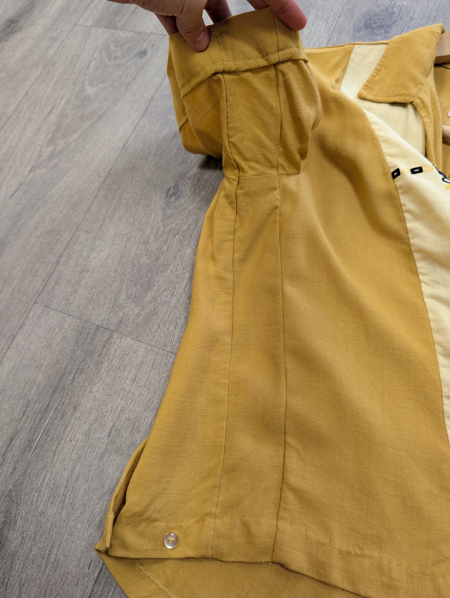 1950s Nat Nast rayon tiki bowling shirt