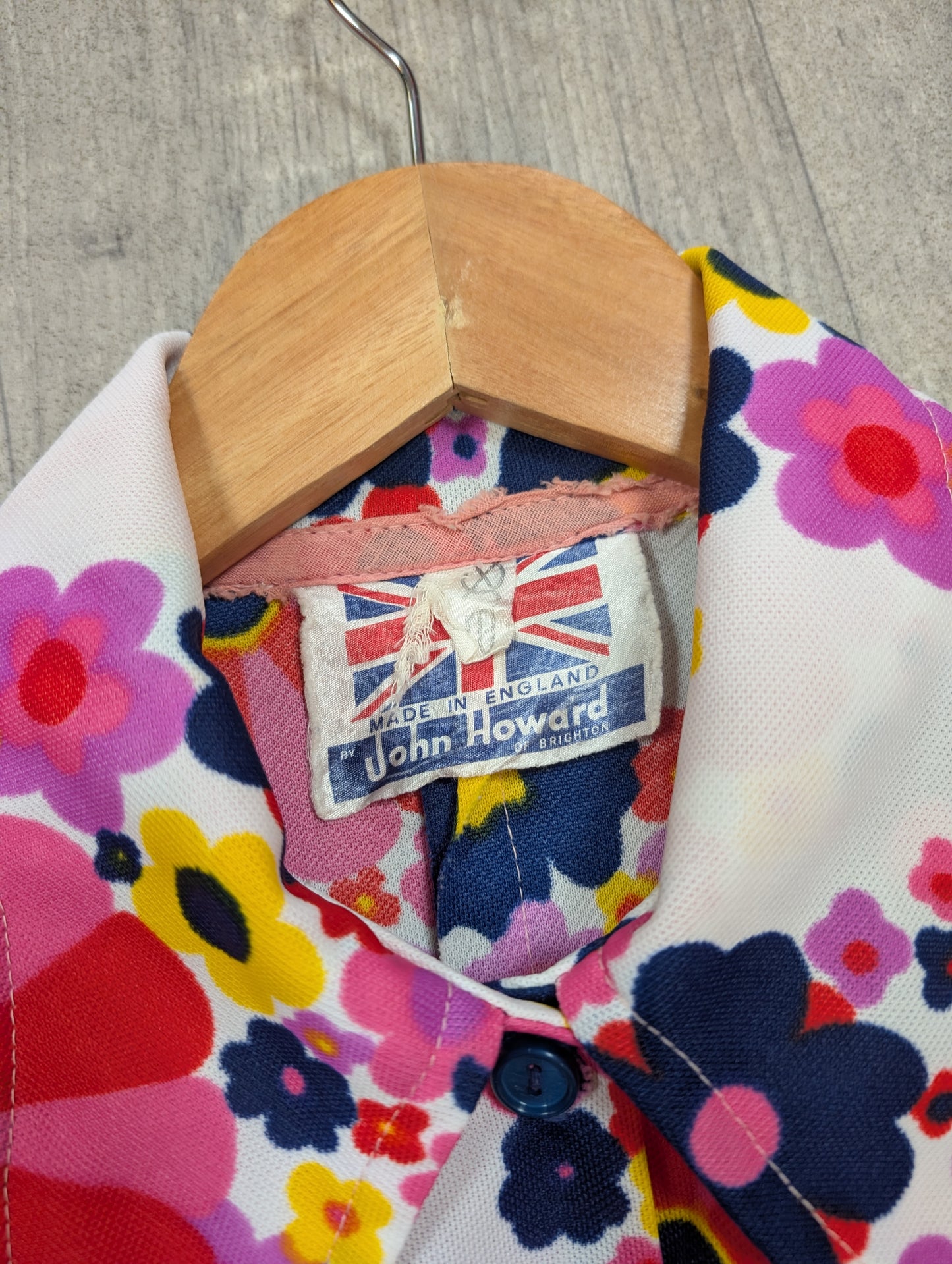 1960s John Howard floral dress - S/10