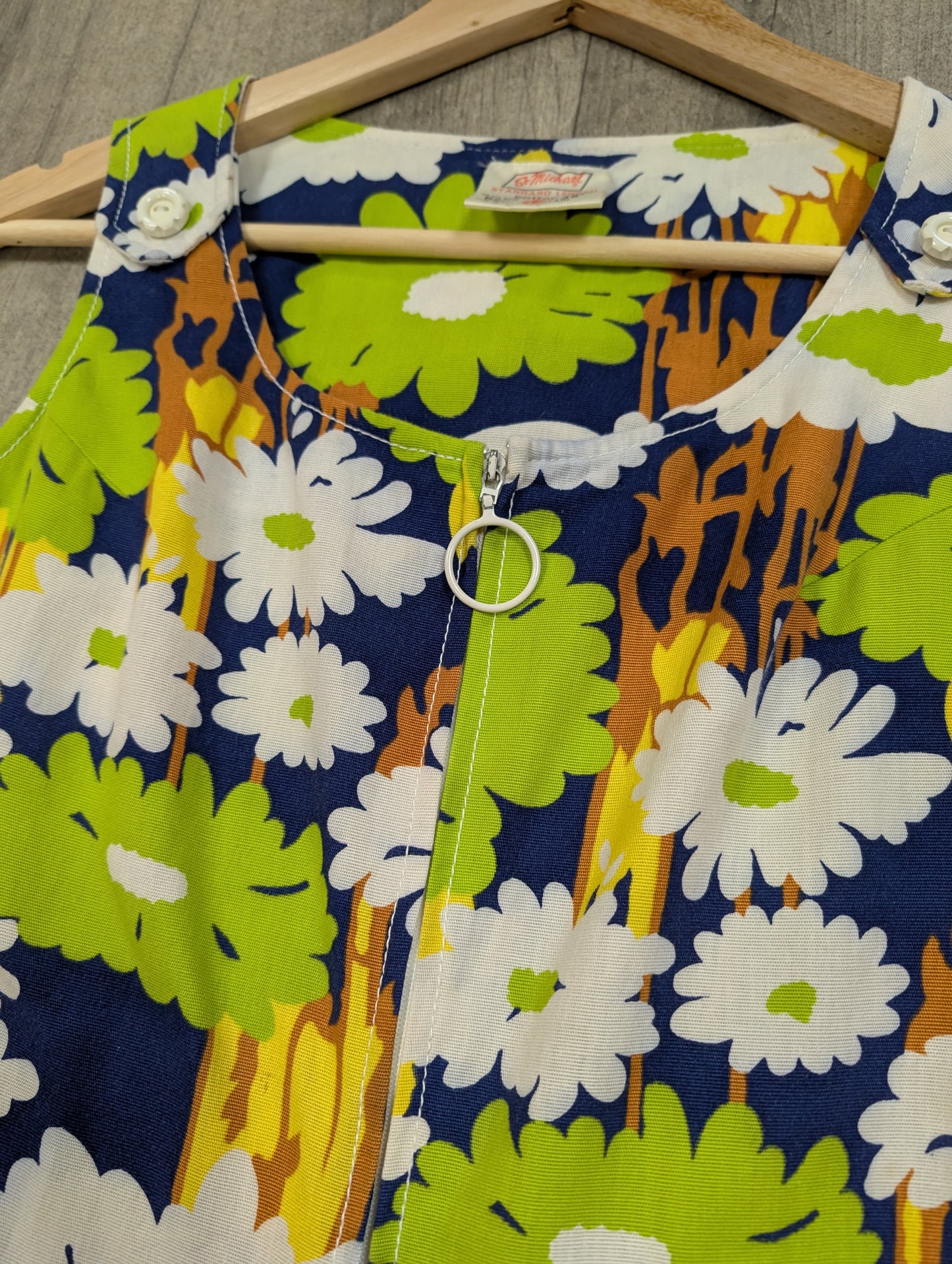 Early 1970s St Michael floral cotton dress - S/8/10