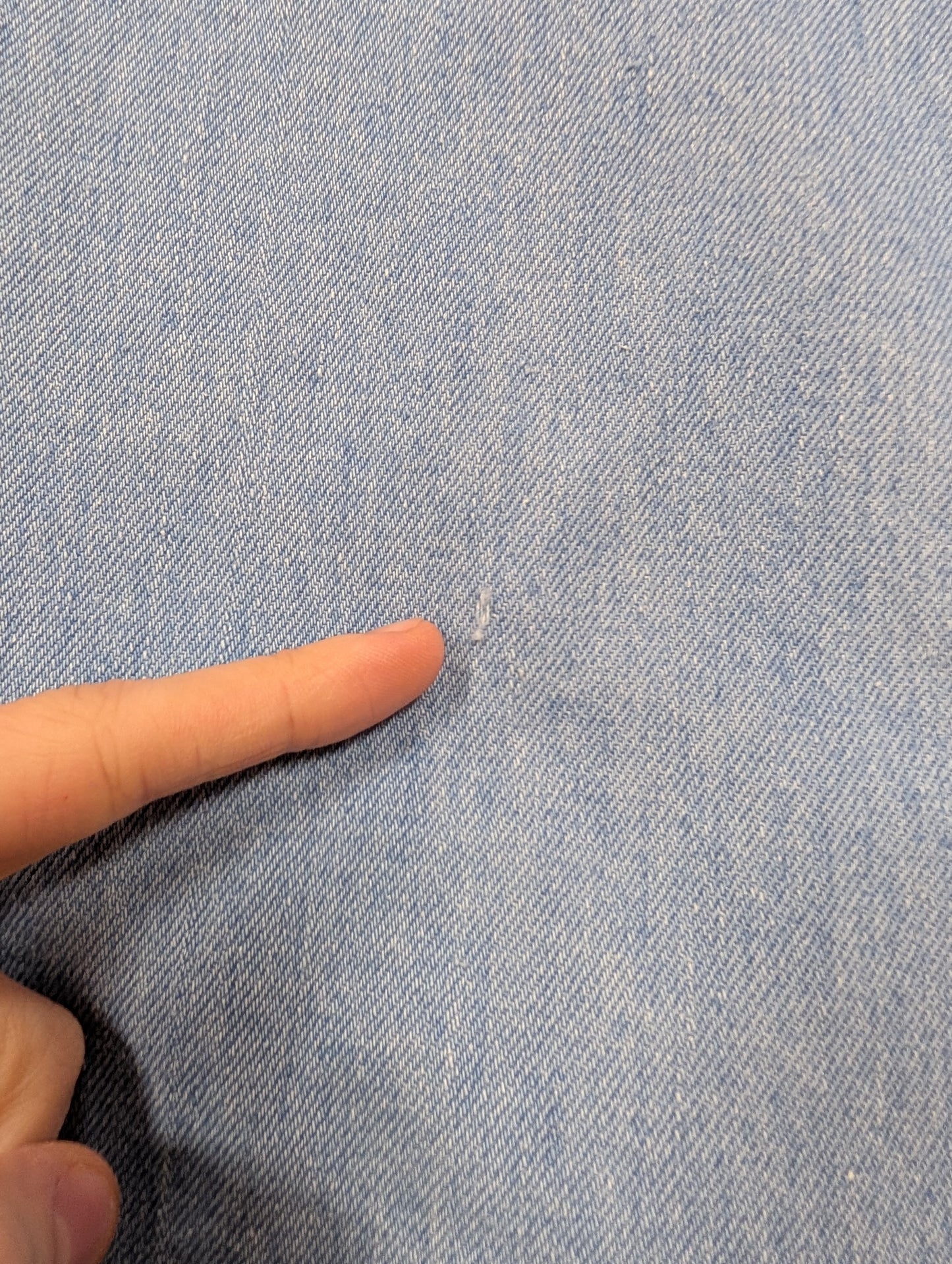 1970s denim shirt with MG patch - S