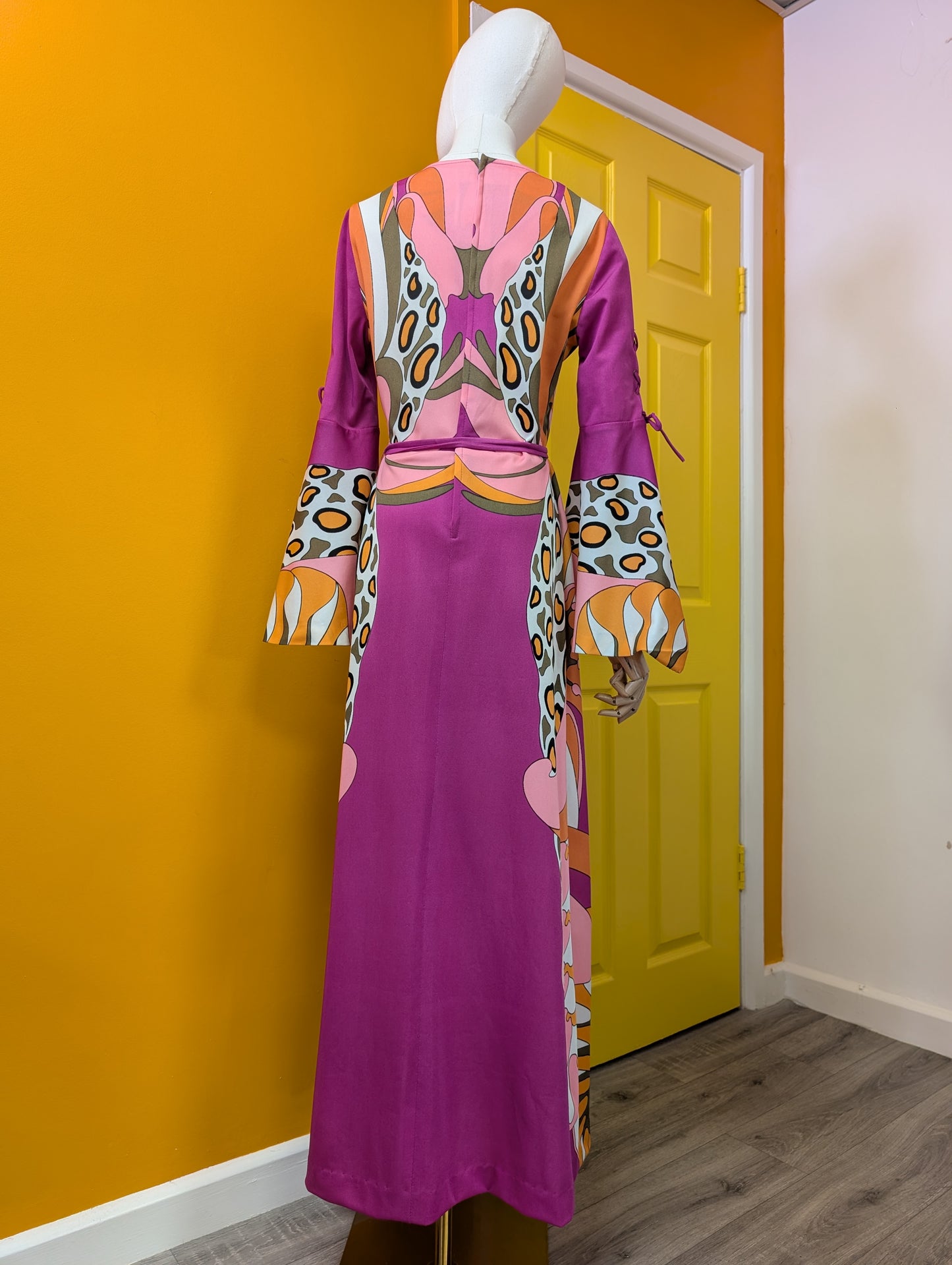 1970s Gigi psychedelic maxi dress - M/12/14