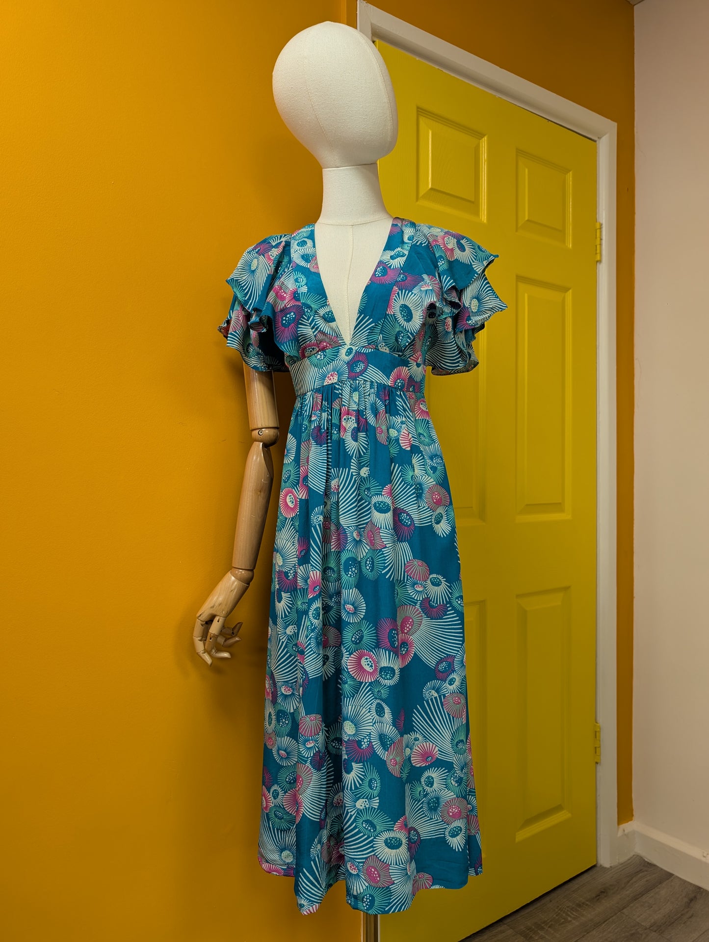 1970s Wallis rayon dress - XS/6