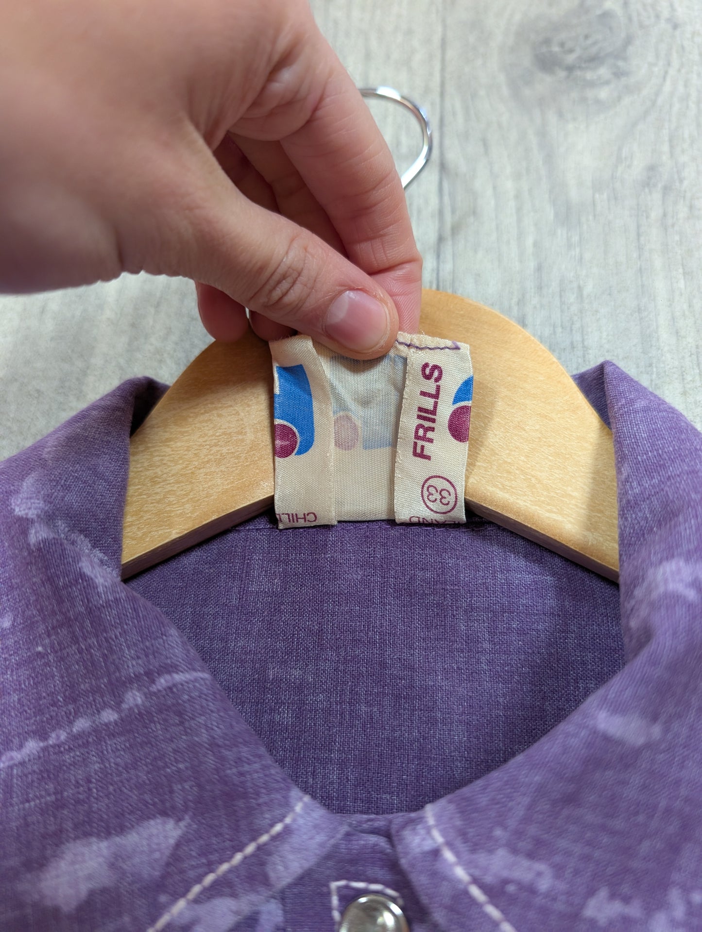 1970s Frills purple jacket - XS/S/6/8