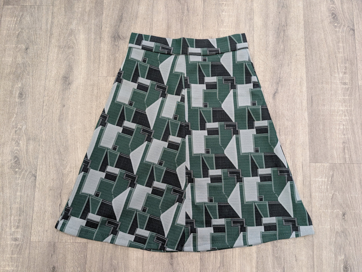 1970s green skirt - 30" waist