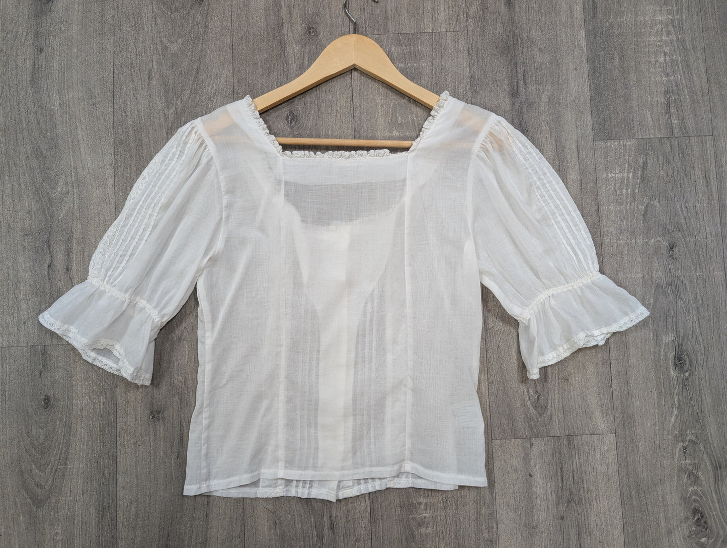 80s/90s Laura Ashley white blouse - XS/S