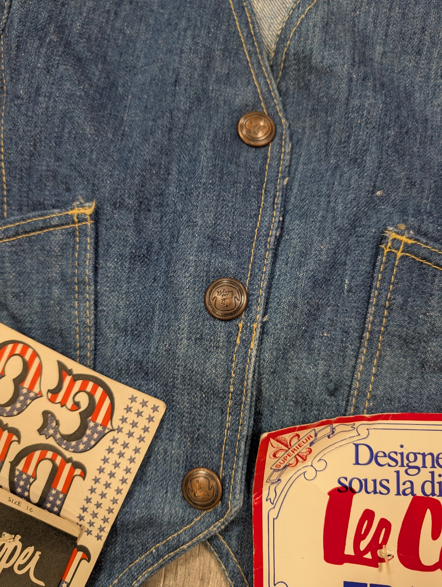 Deadstock 1970s Lee Cooper waistcoat