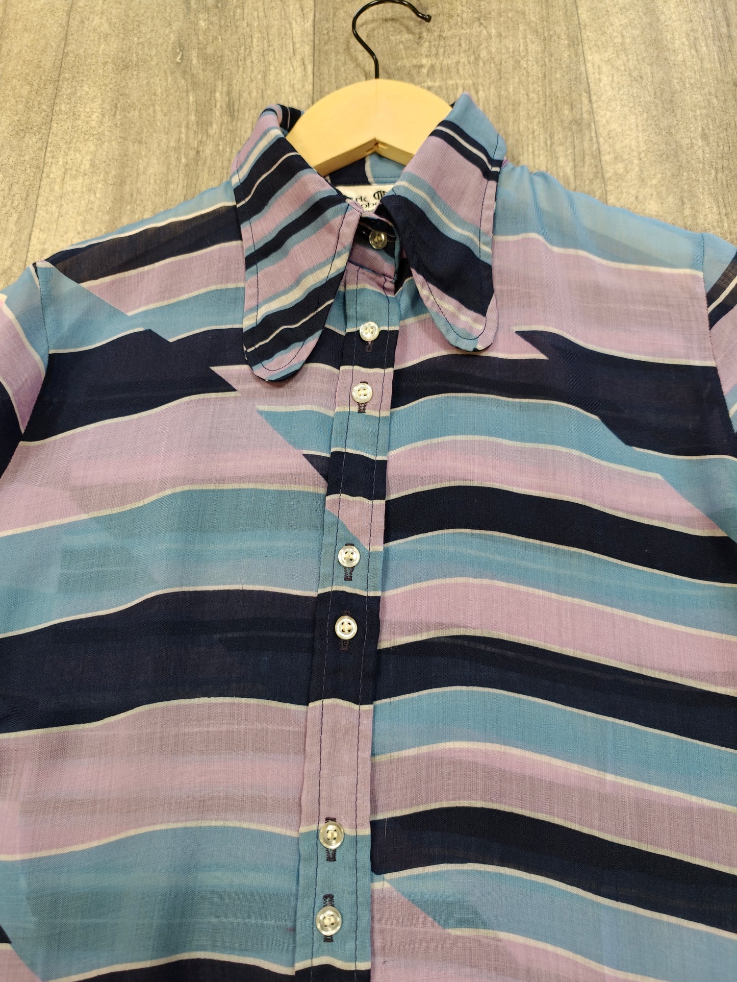 1970s Mark Roberts balloon sleeve shirt - S/M