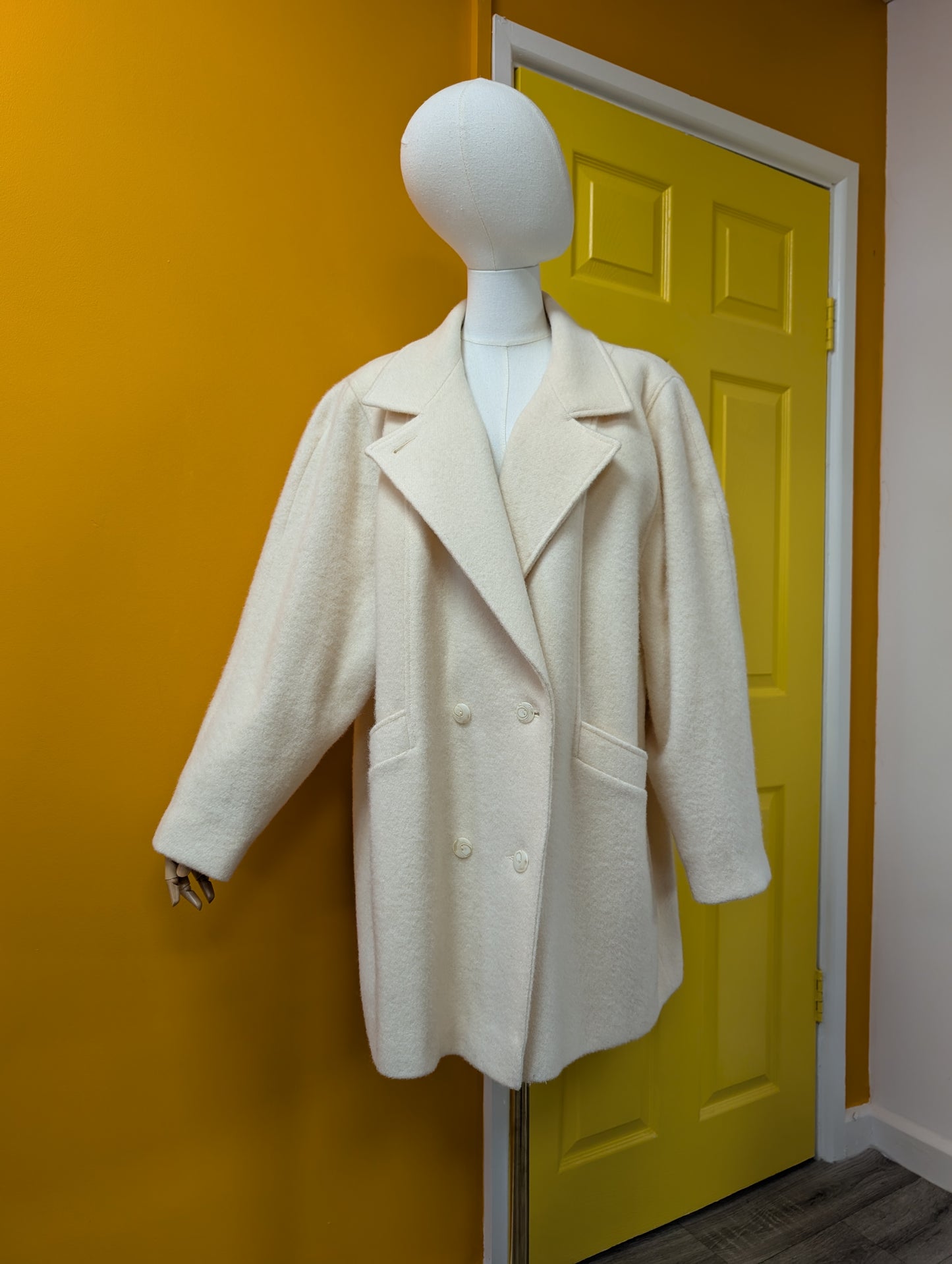 1980s Conway Club pure new wool coat - XL