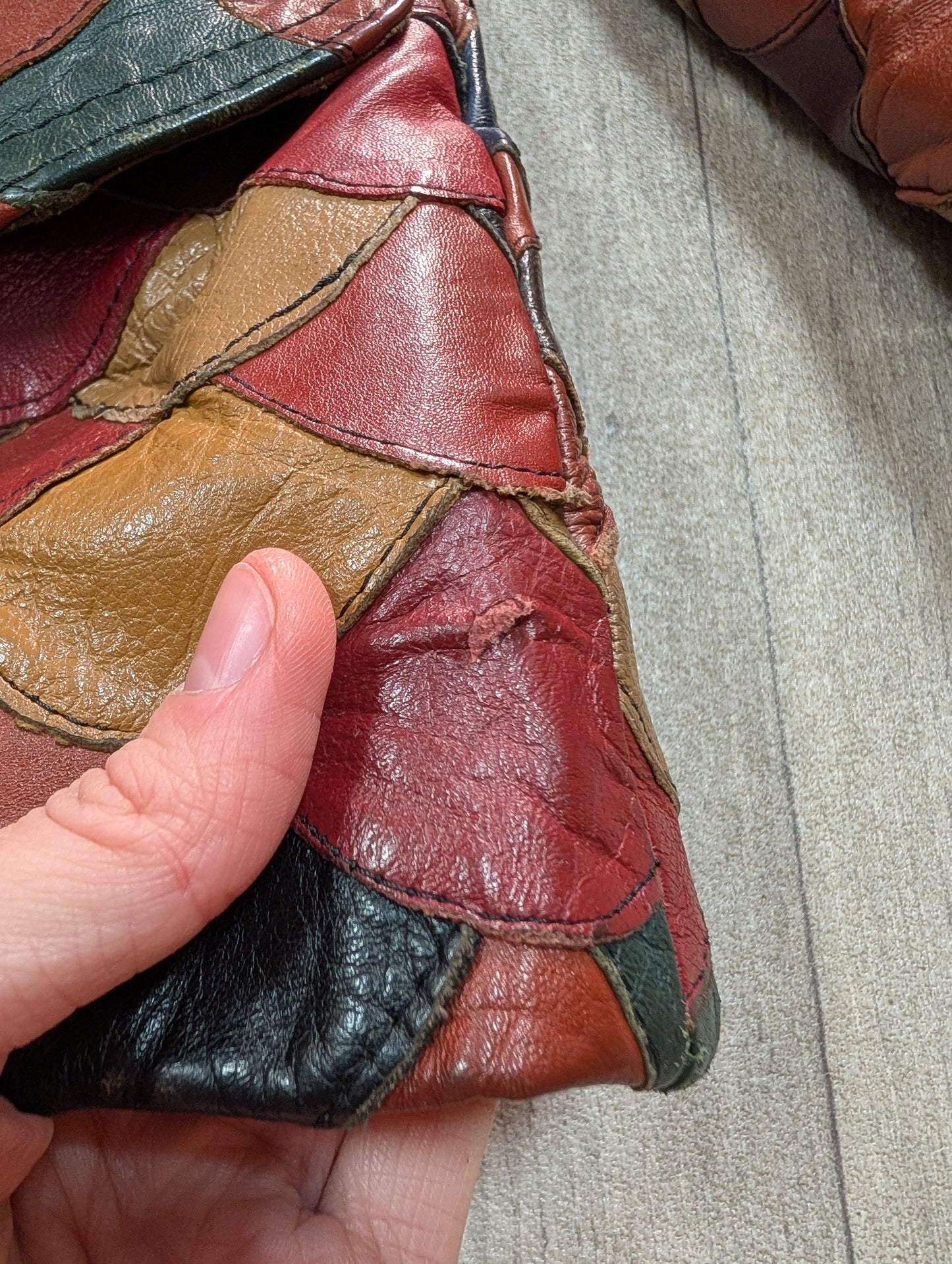 Epic 1970s fish scale leather jacket
