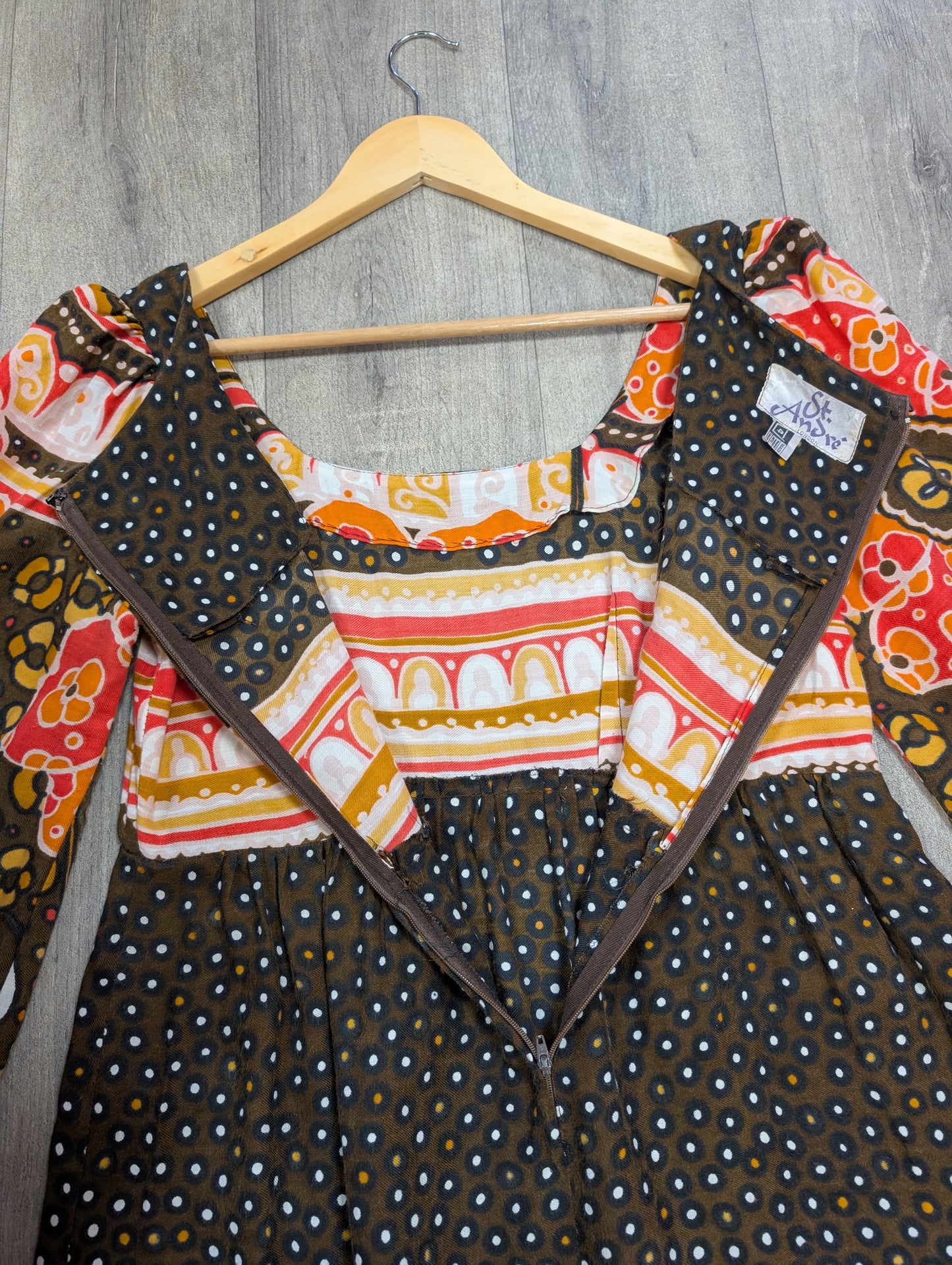 1970s St André maxi dress - M/12/14