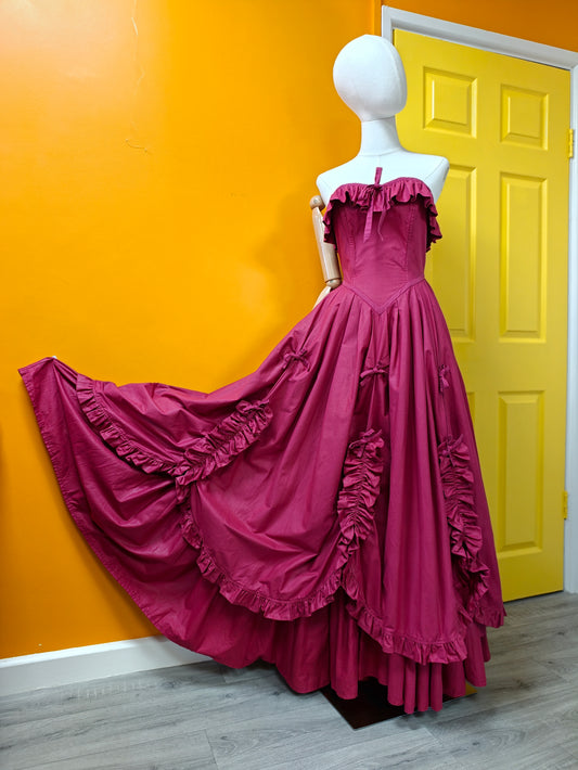 1980s Laura Ashley Bo Peep cotton dress - XS/6