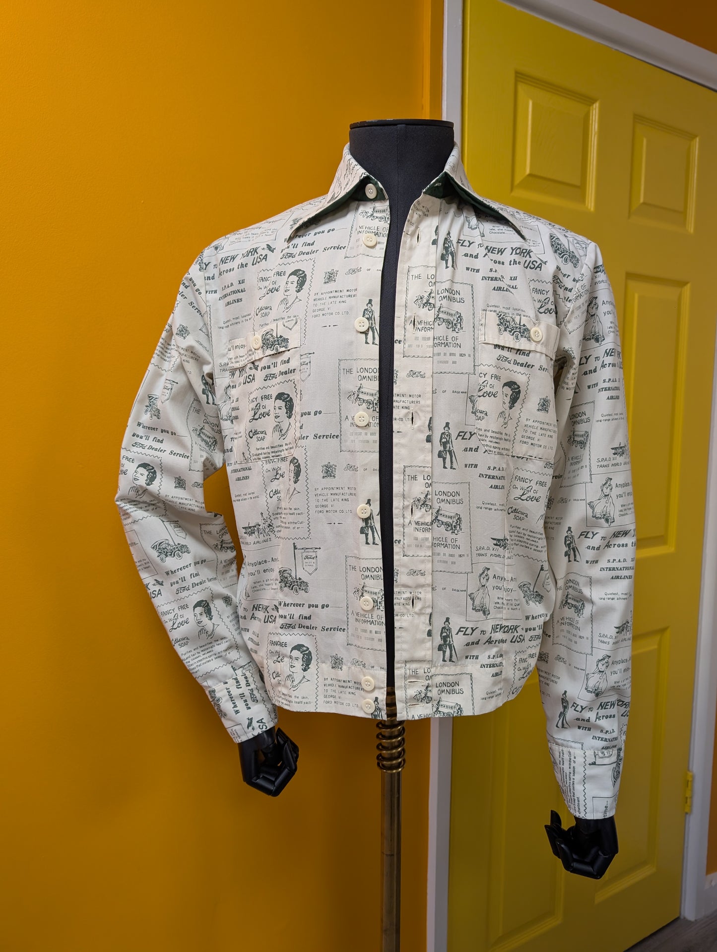1970s Bond Street novelty newspaper advertising  print jacket