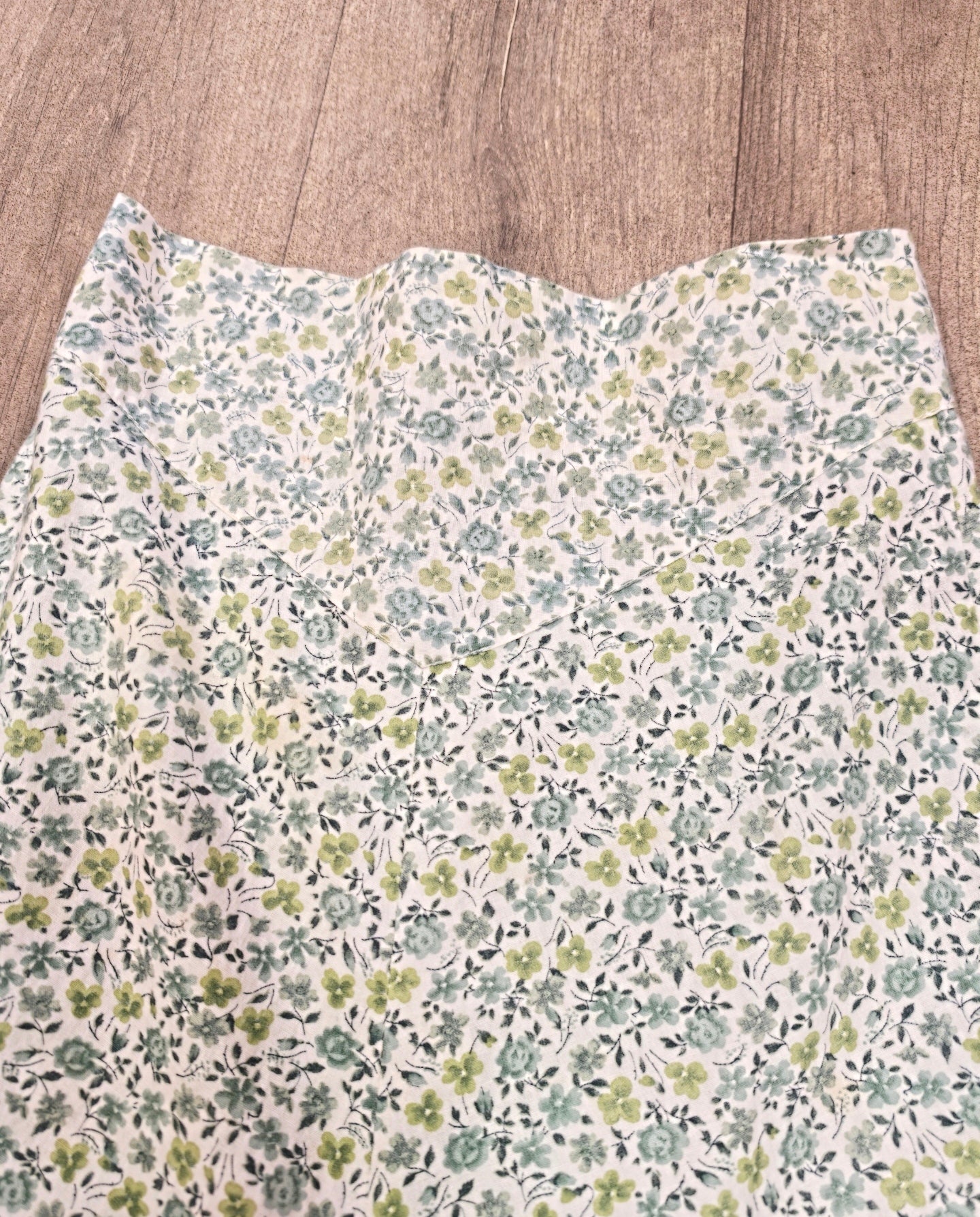 1970s Mabs cotton shirt and maxi skirt - XS/S
