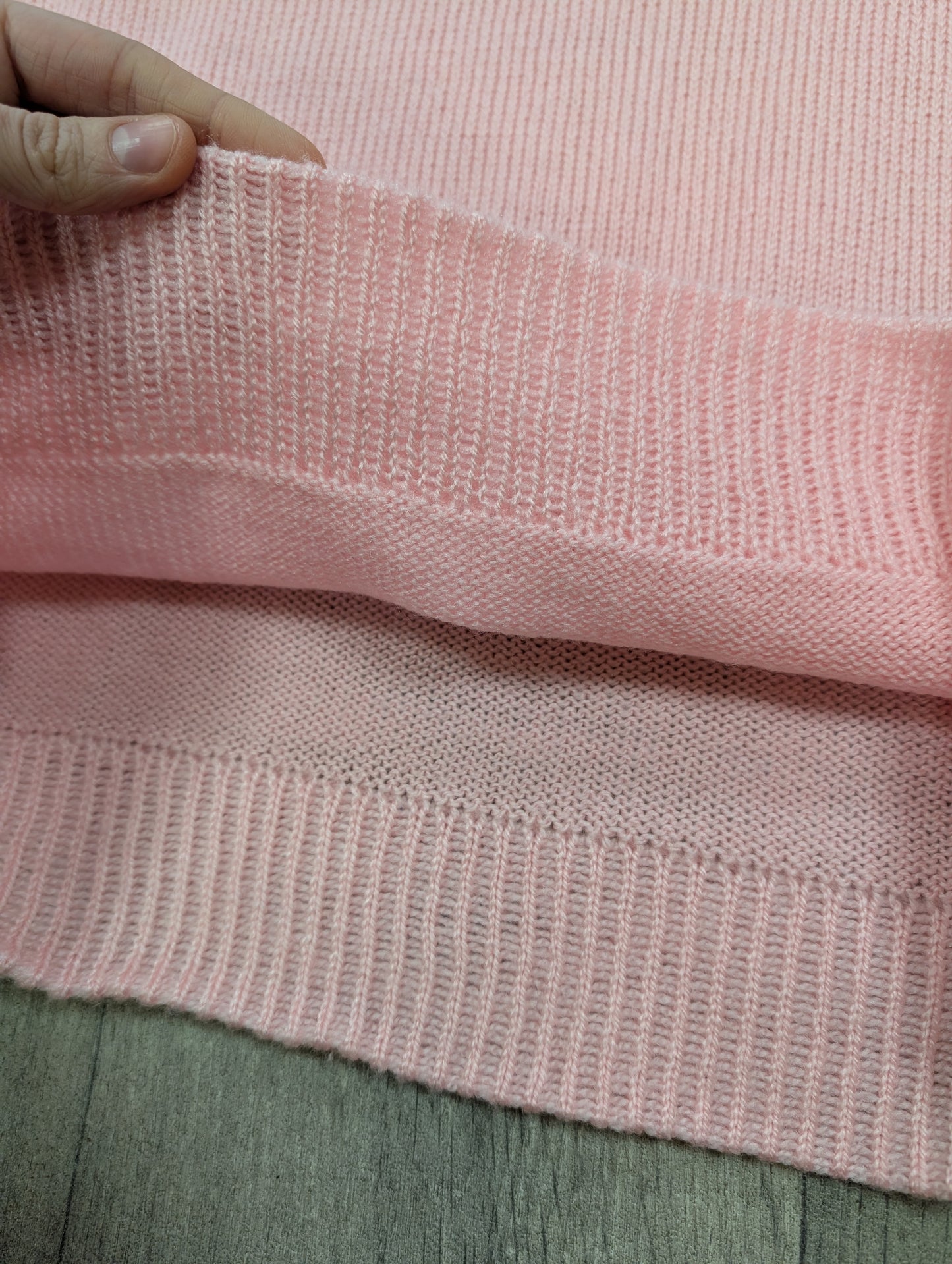 Hand knitted pink jumper - XS/S