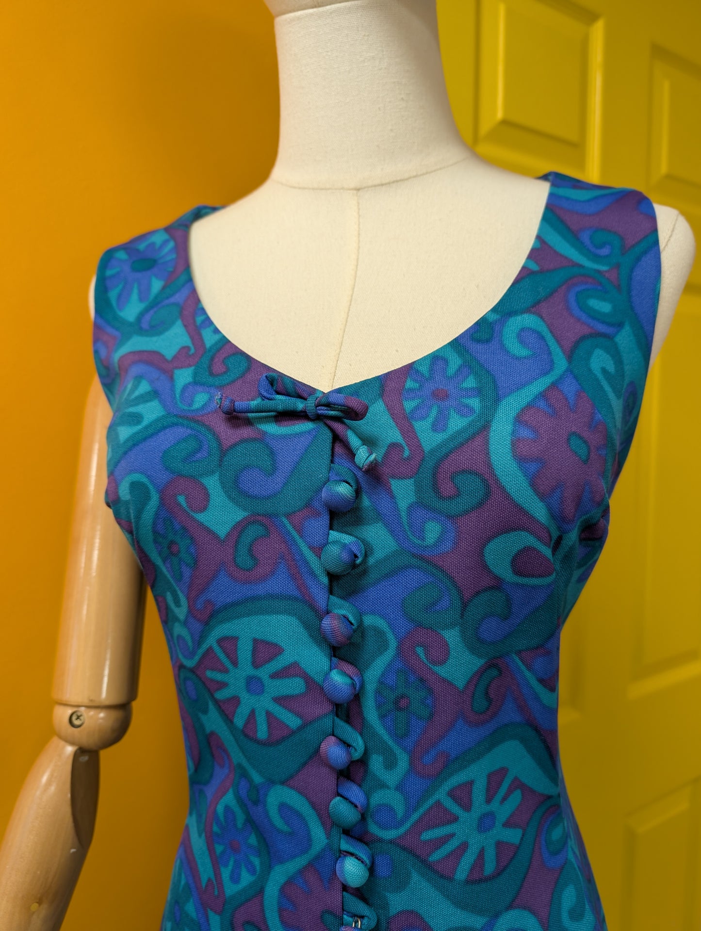 1960s Jerseyfield dress - S/10