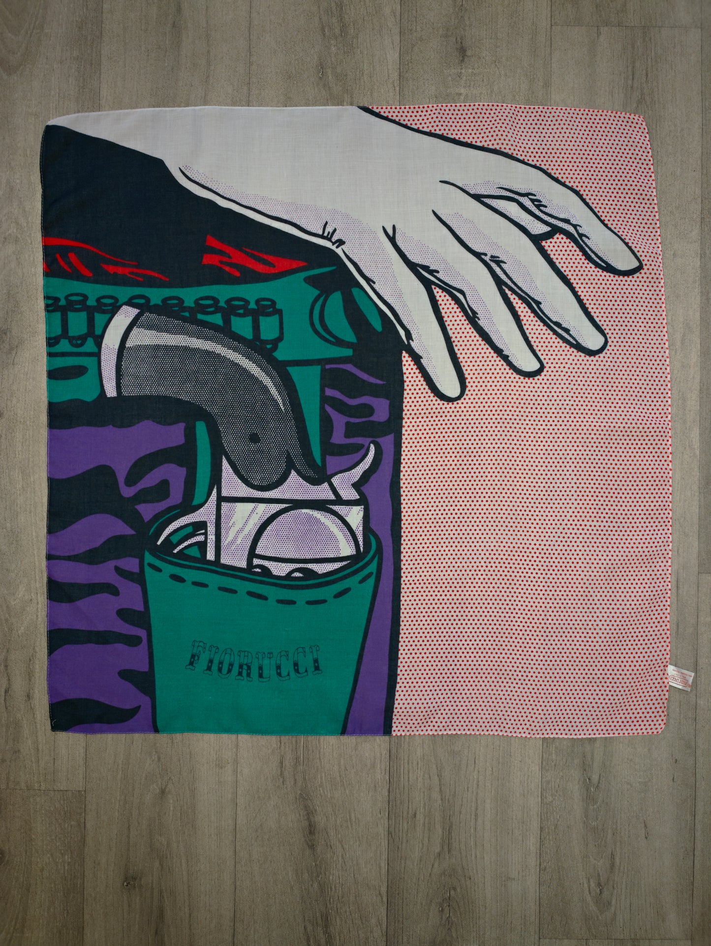 1970s Fiorucci pop art Roy Lichtenstein scarf