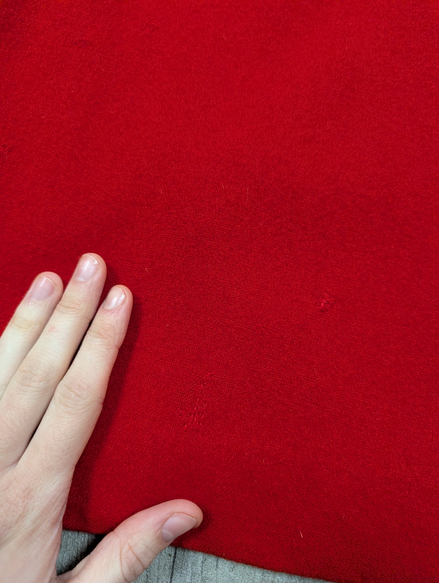 1960s Twiggy red wool mini dress - XS/S