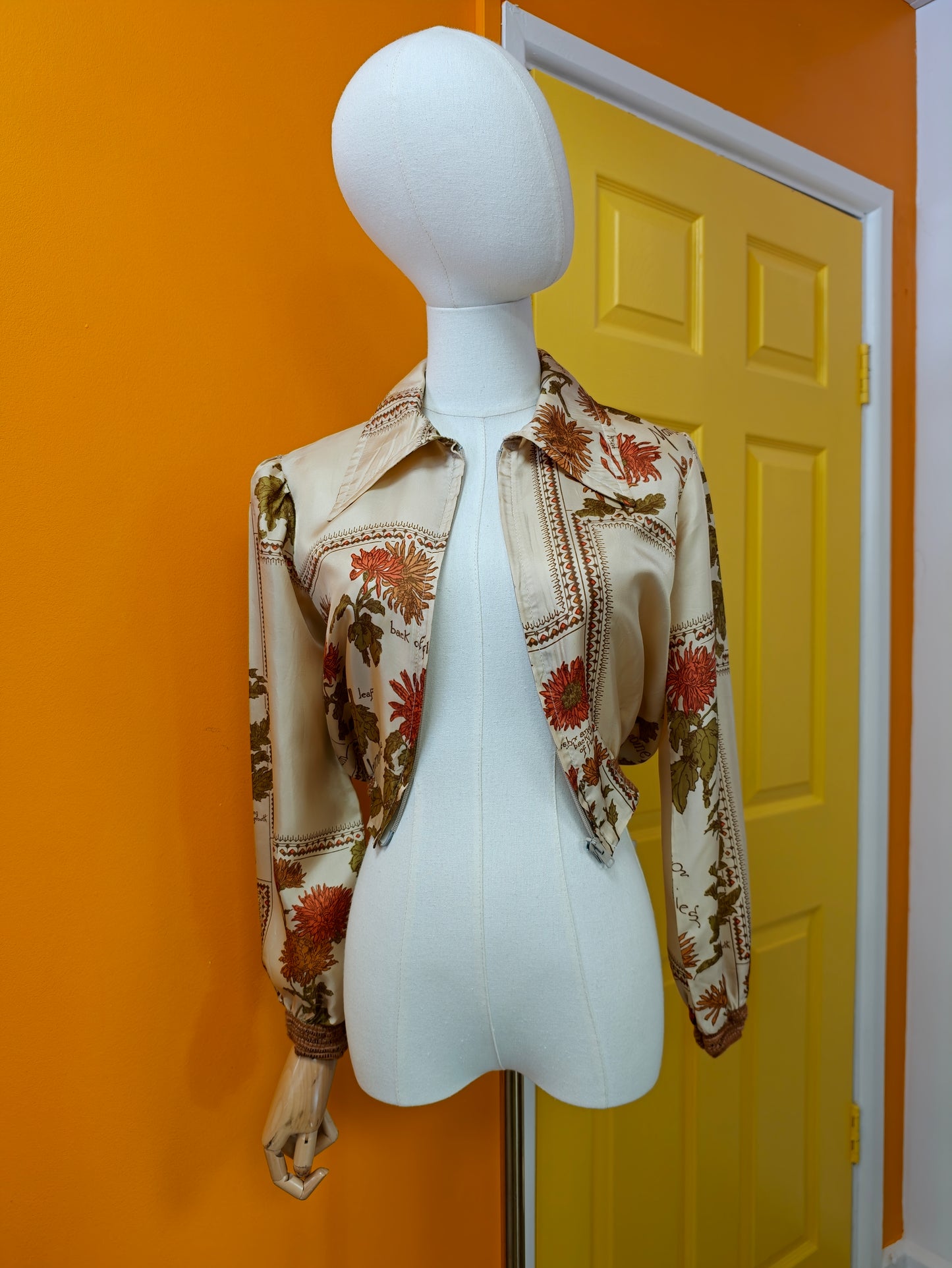 1970s Dorothy Perkins novelty print jacket - XS
