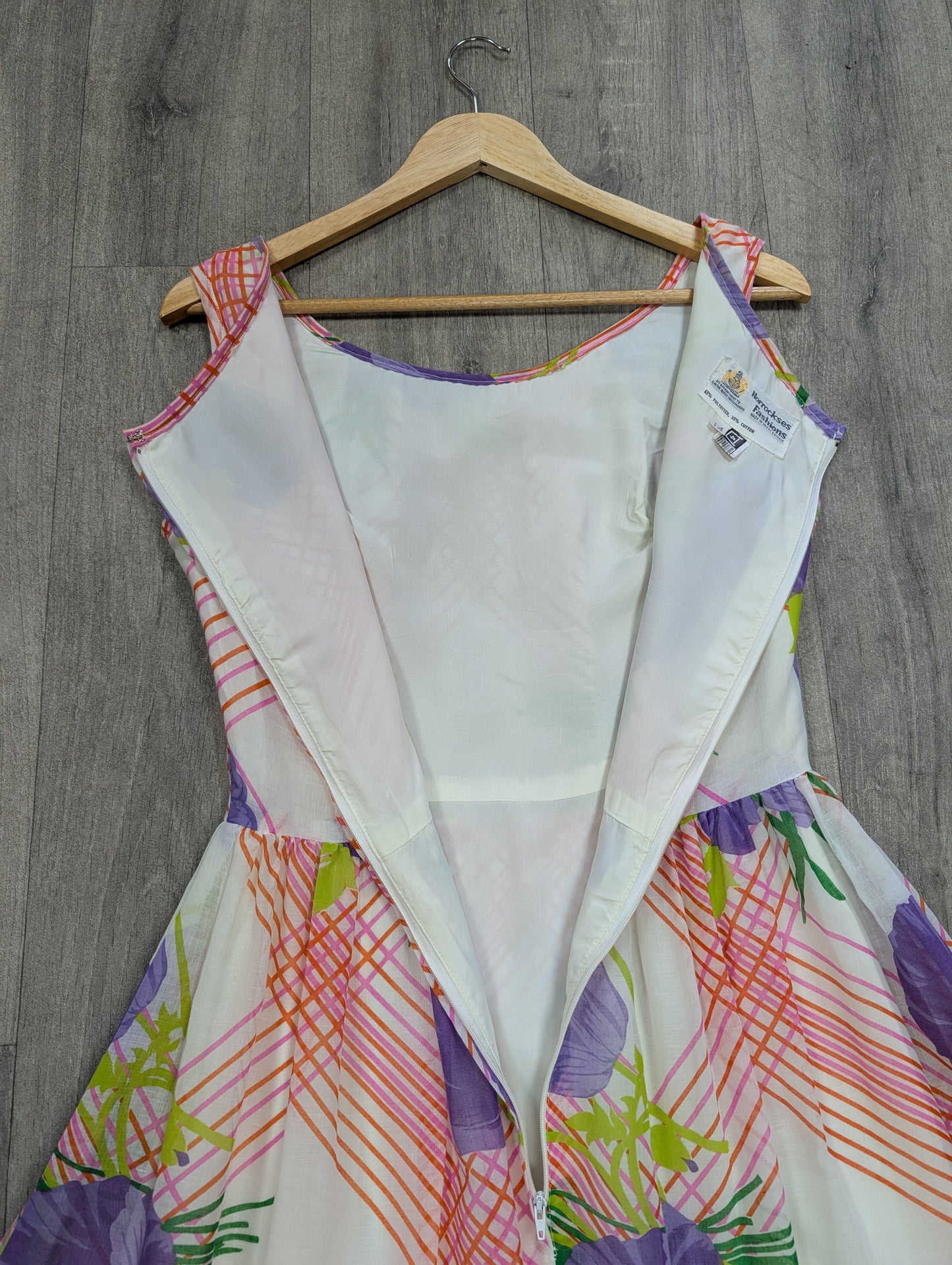 1970s Horrockses floral dress - S/10