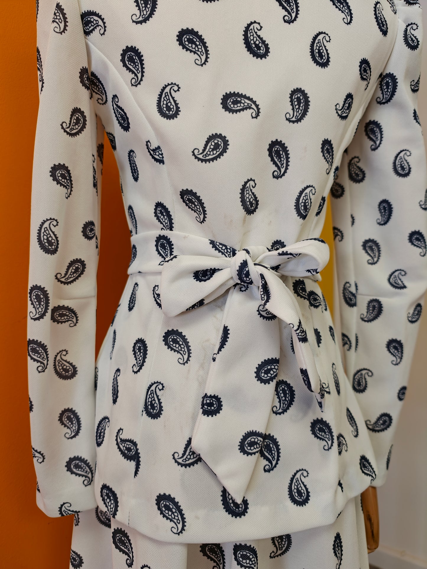 1970s paisley top and skirt - XS