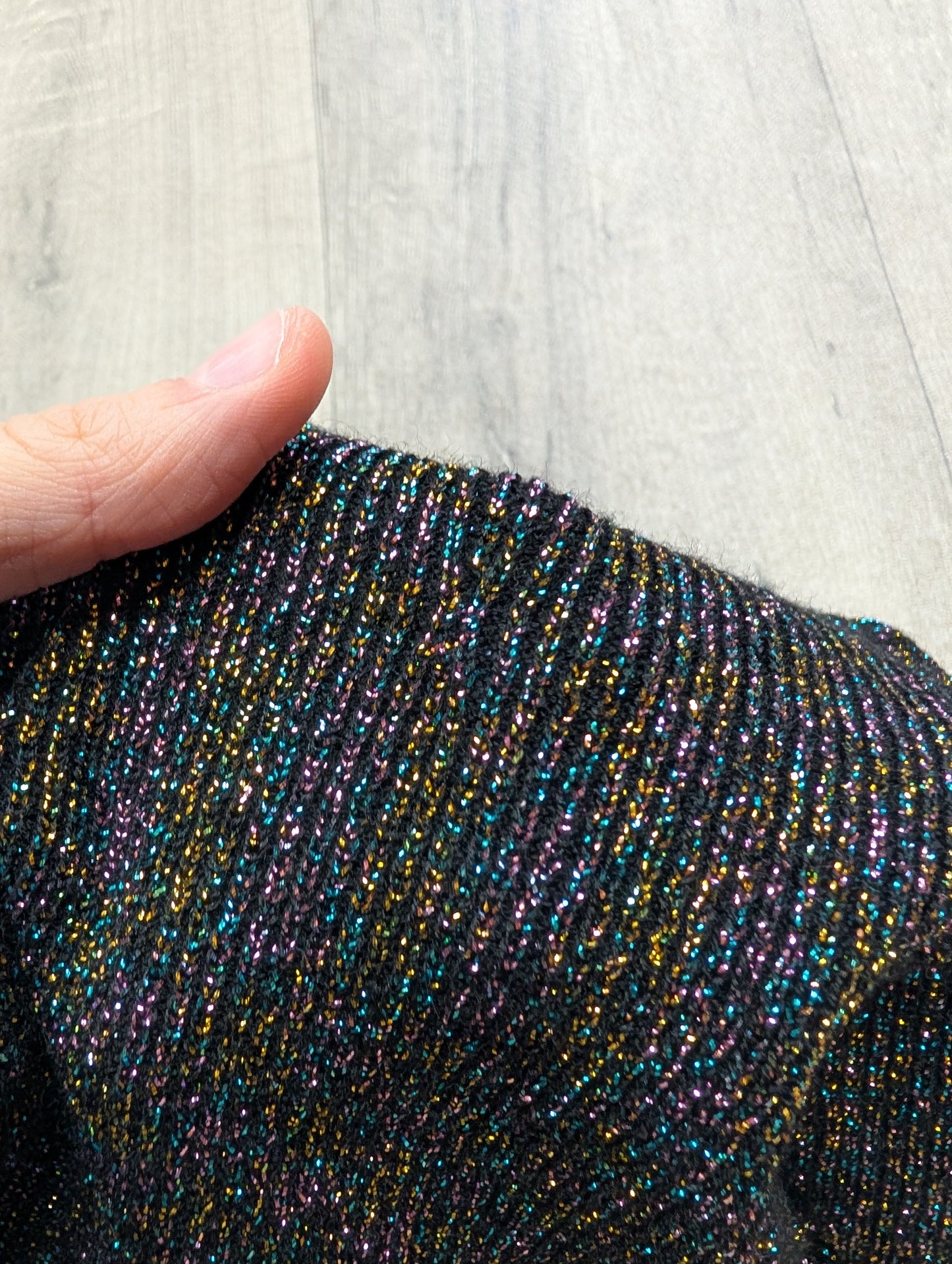 1980s Benetton sparkly wool blend jumper - M