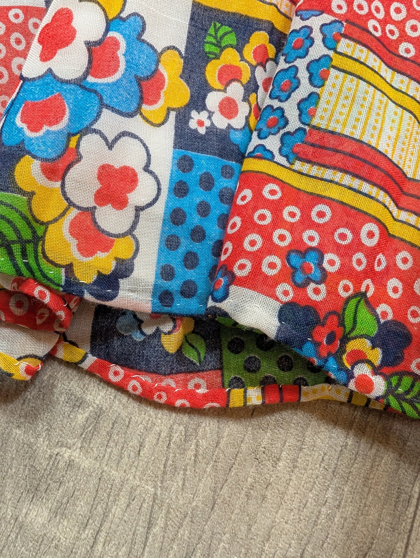 1970s Shubette patchwork print halter neck maxi dress - S/8