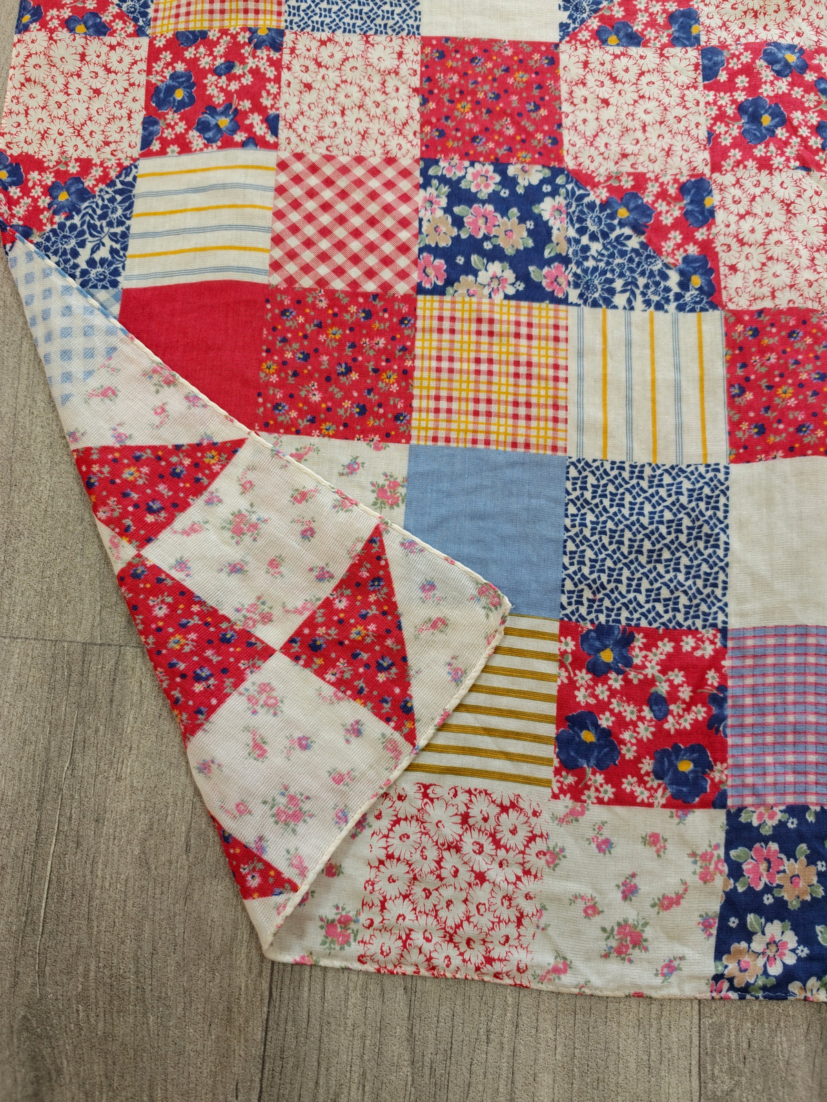 Polo Ralph Lauren patchwork print cotton scarf
