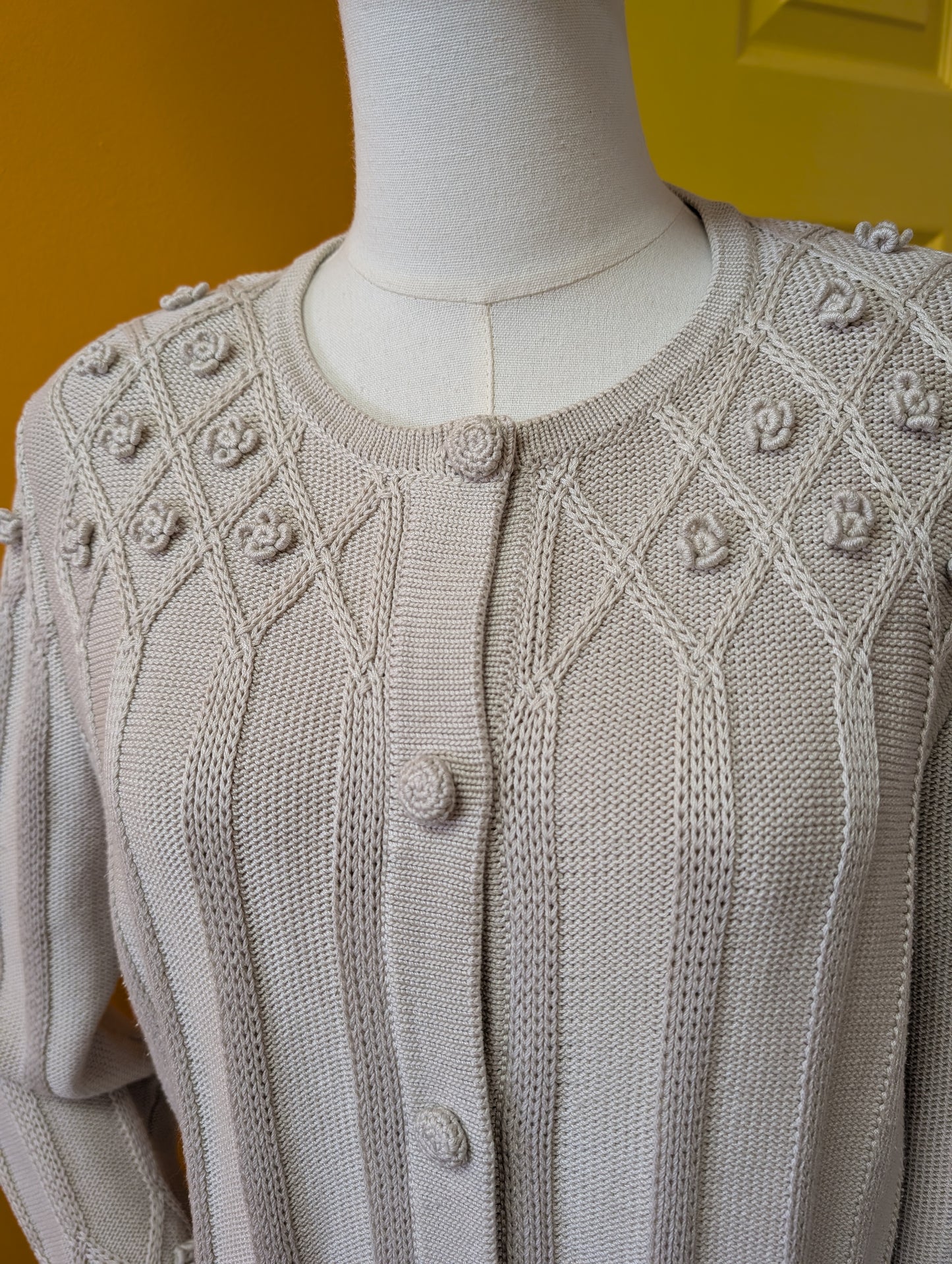 1990s Deirdre McGuire pima cotton cardigan