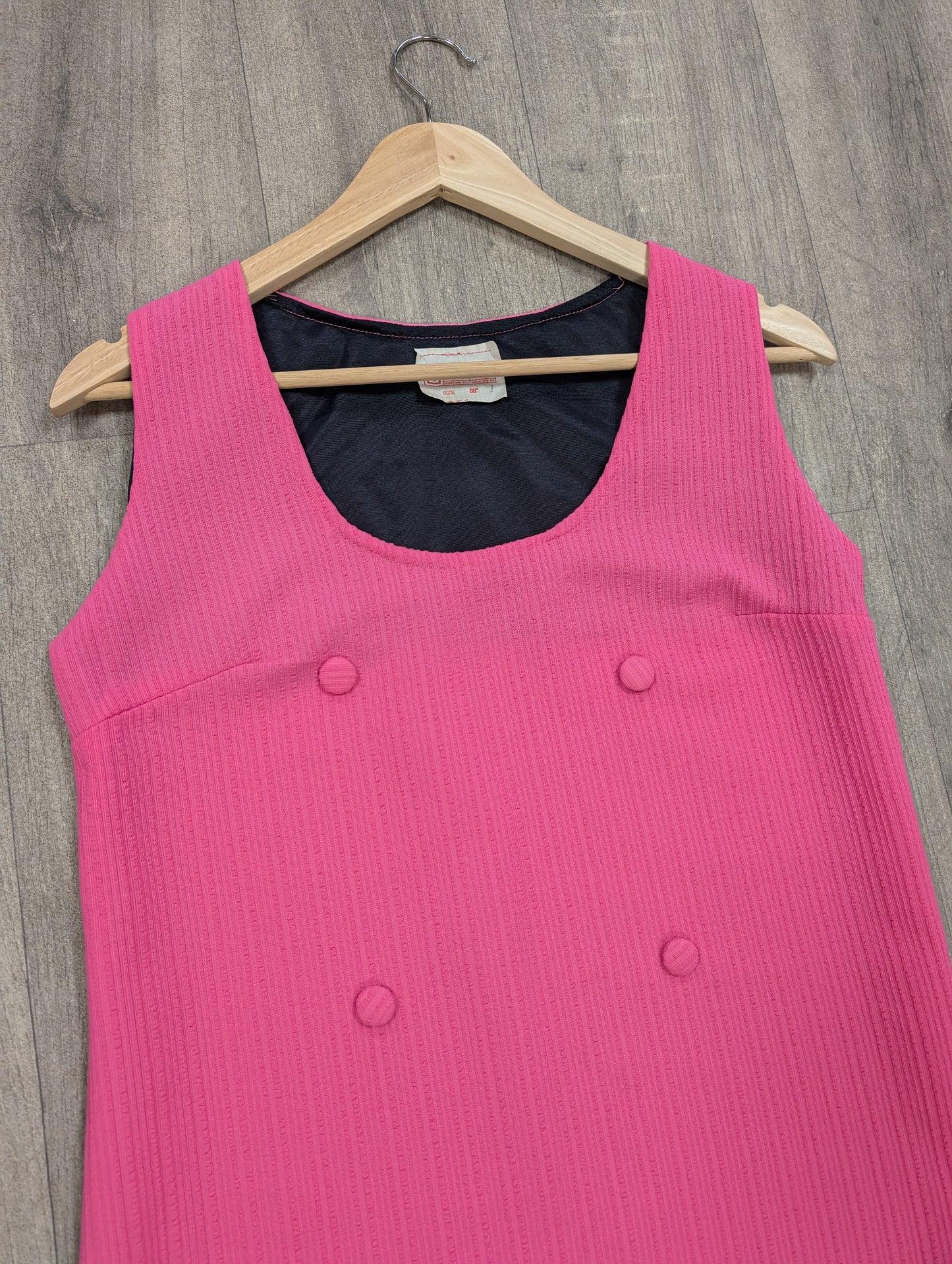 1960s pink dress - S/M/10/12