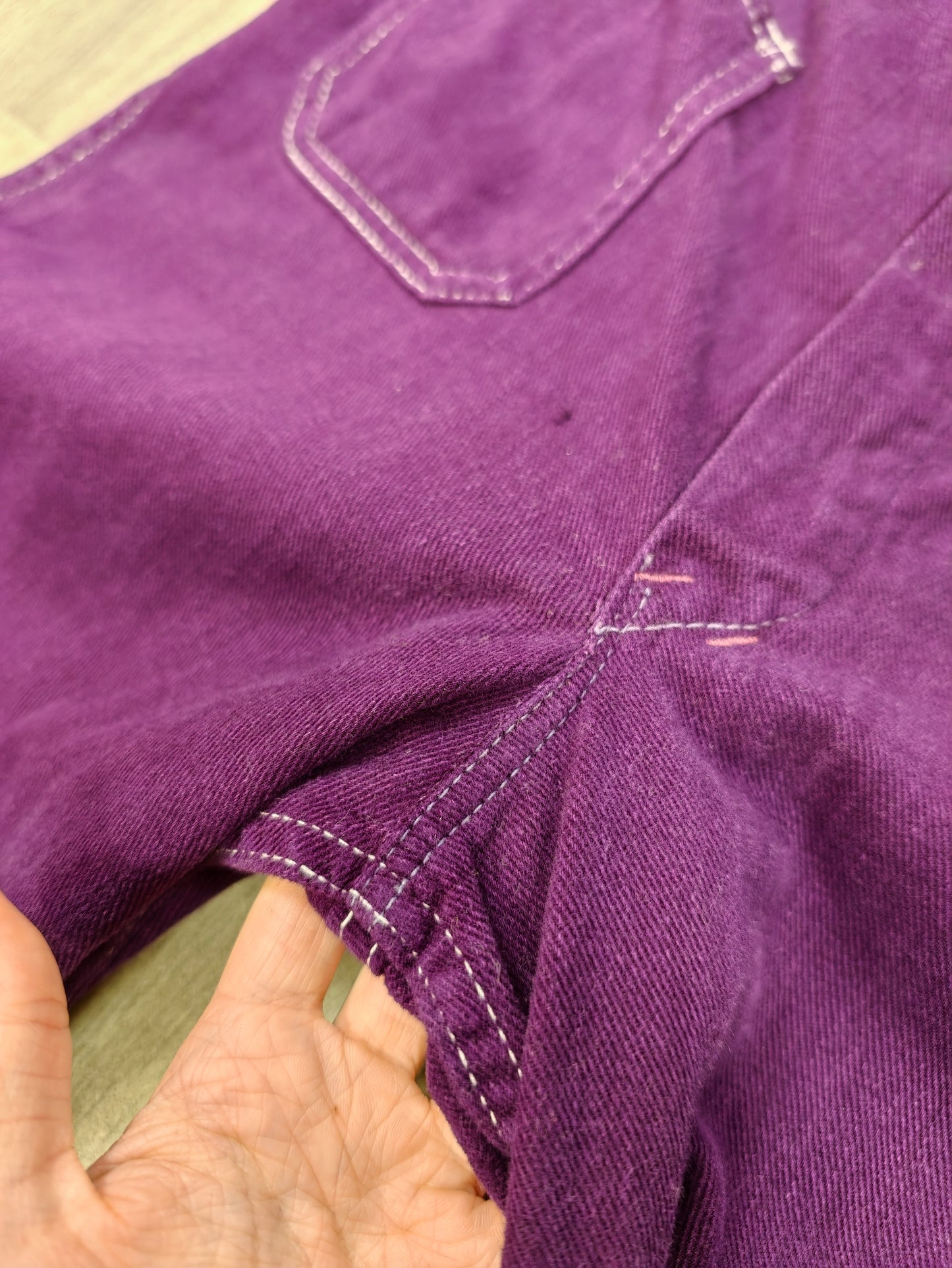 1970s Keynote purple flares - 26" waist