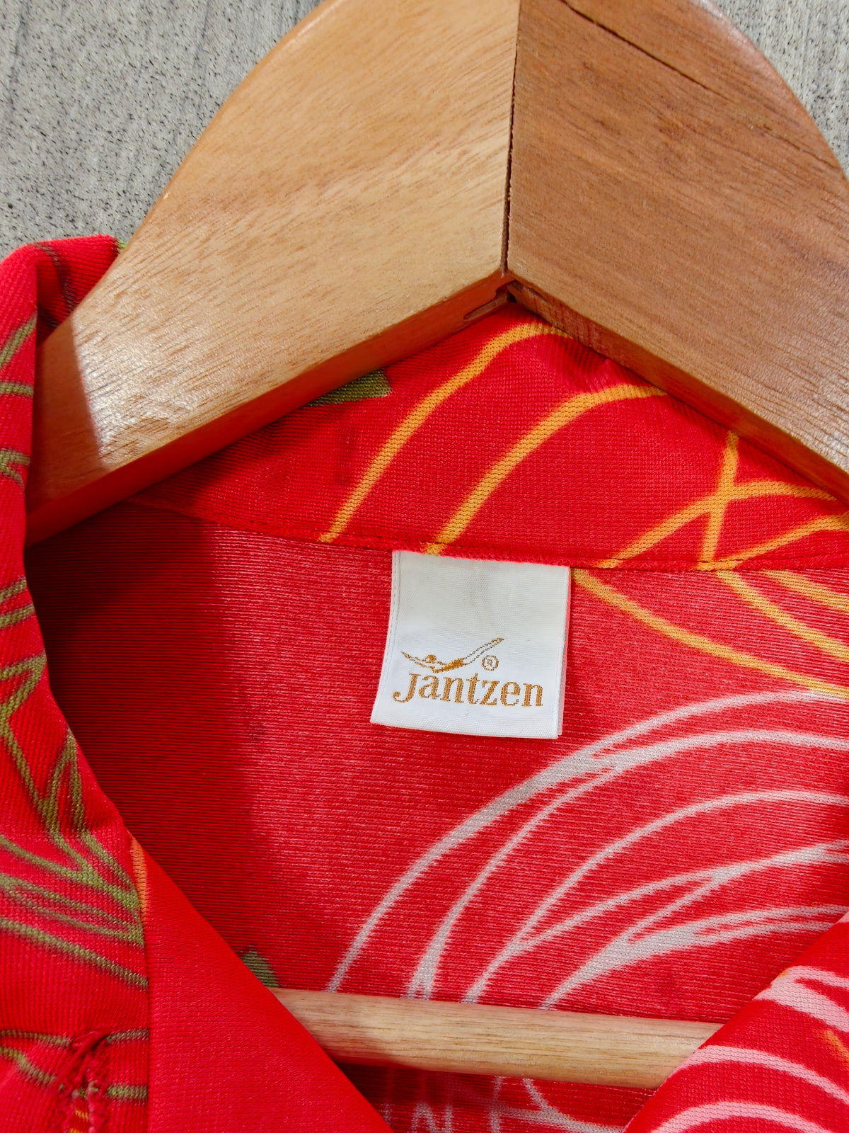1970s Jantzen dagger collar shirt - M